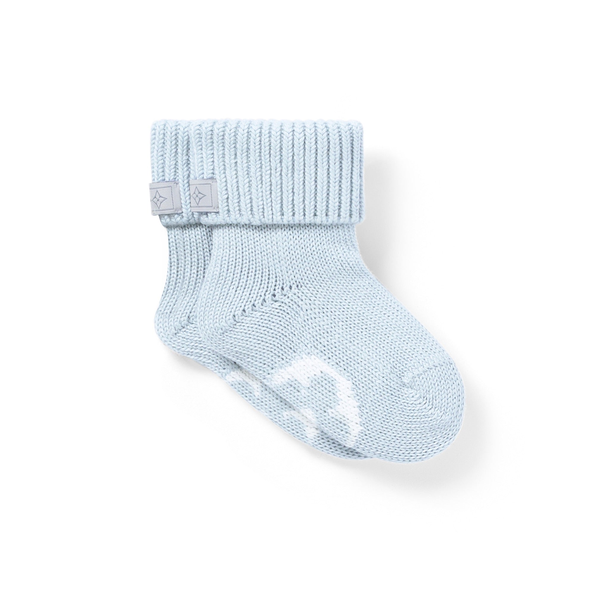 Louis Vuitton Baby Socks 3-Piece Set (Gray/White/Blue) 