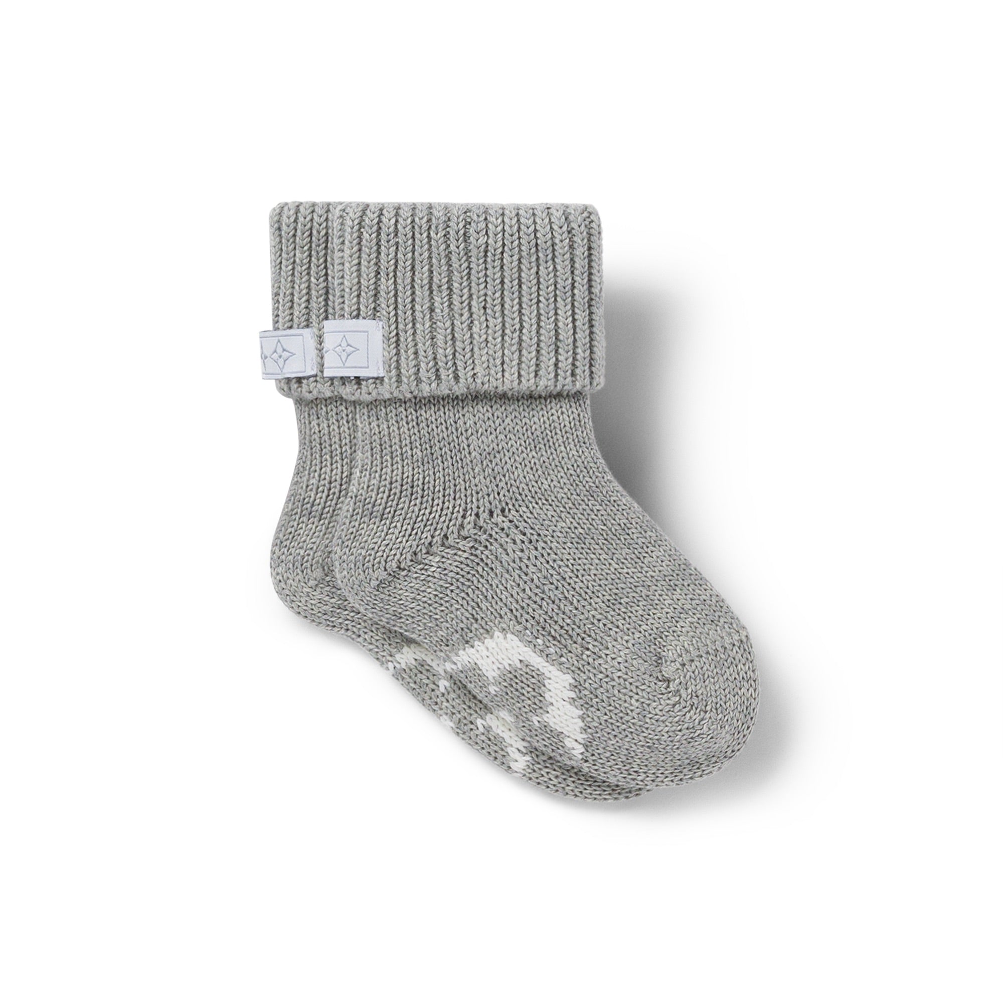 Louis Vuitton Baby Socks 3-Piece Set (Gray/White/Blue) 