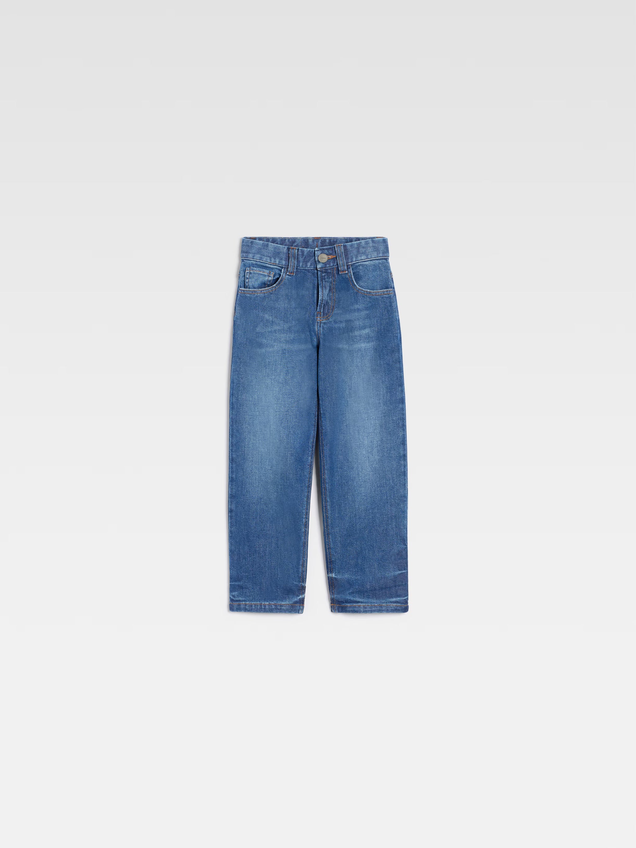 Jacquemus Kids 5 Pocket Denim Pants (Blue)