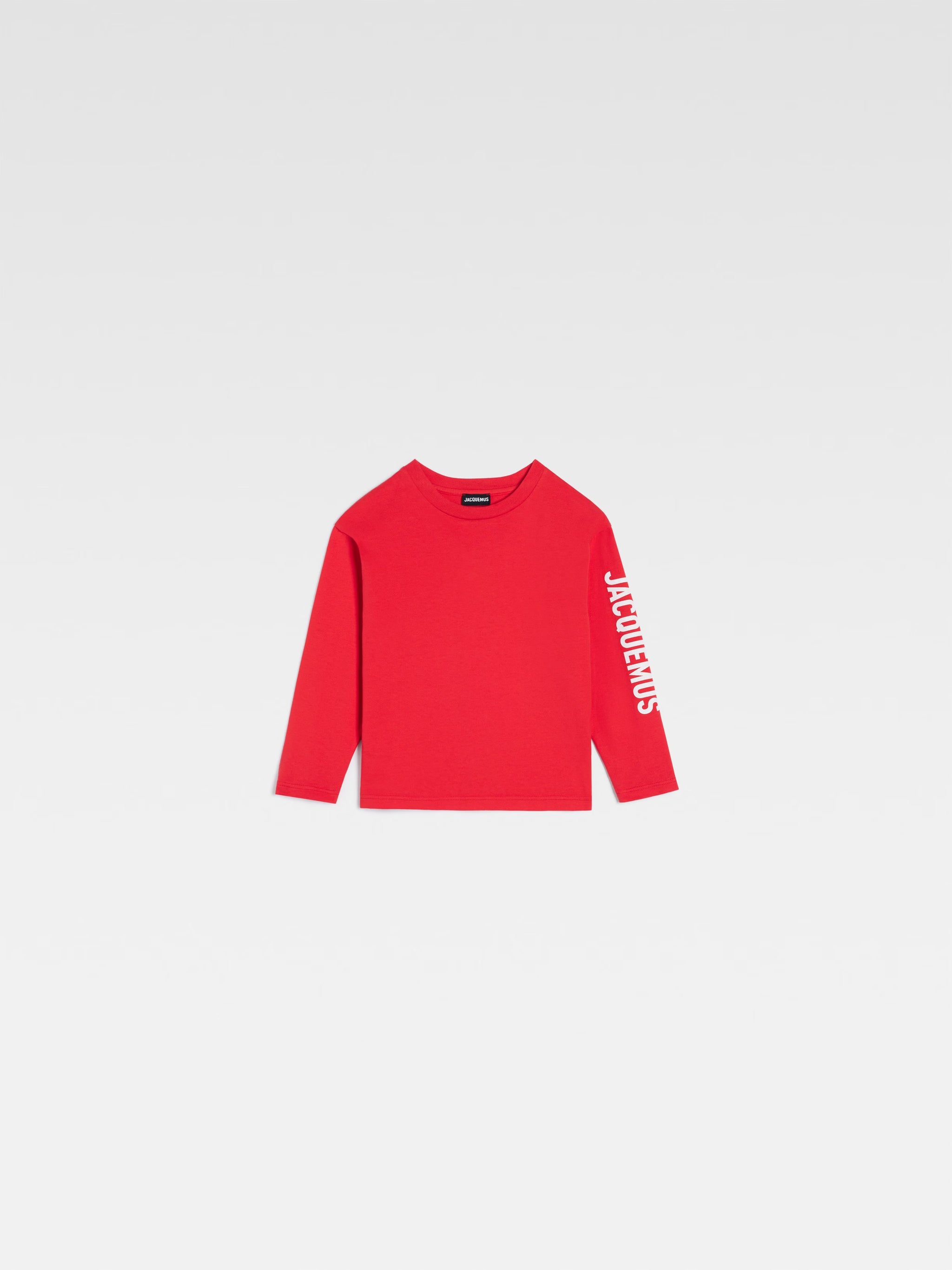 Jacquemus Kids Logo Long Sleeve T-Shirt (Red)