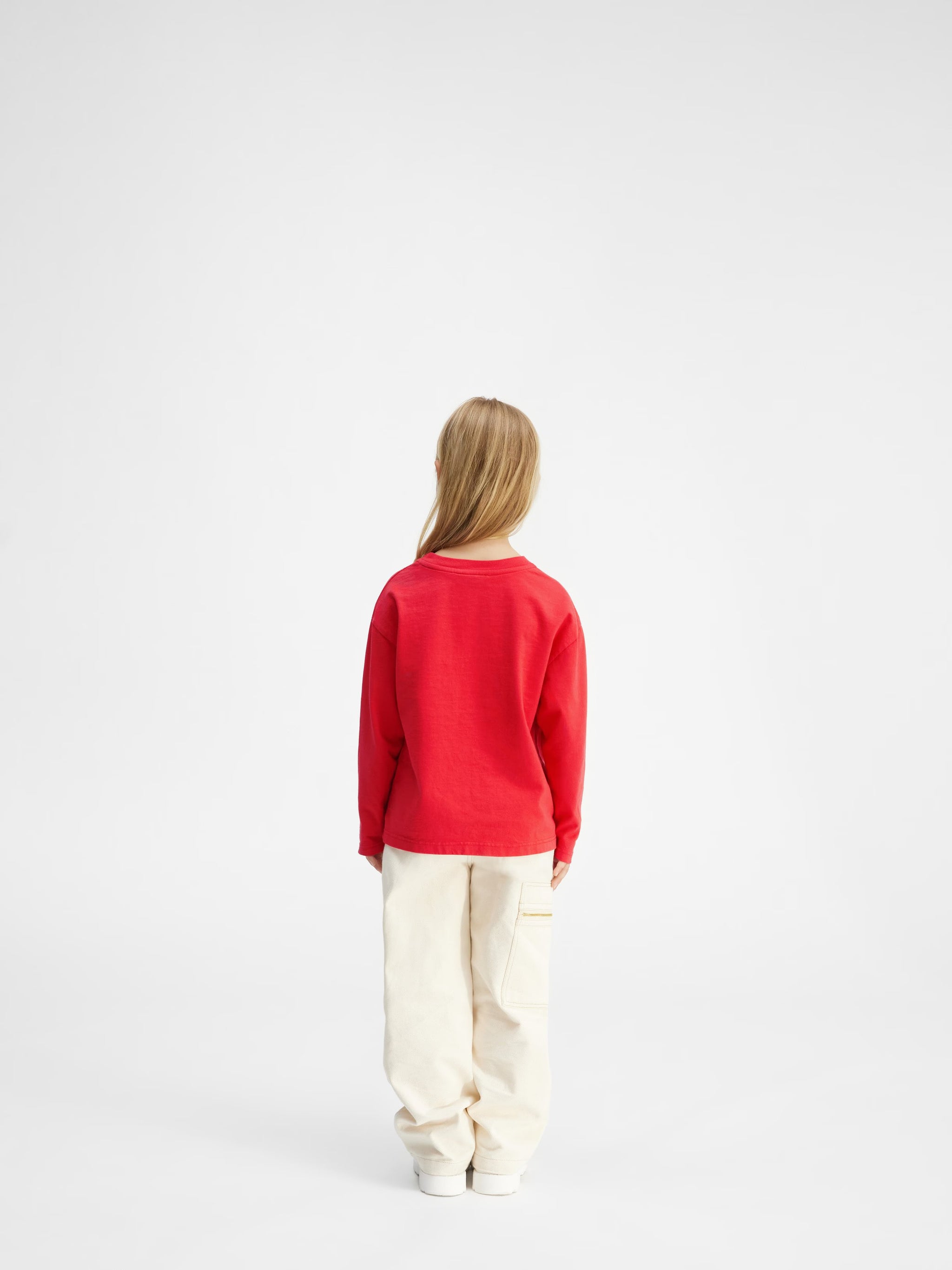 Jacquemus Kids Logo Long Sleeve T-Shirt (Red)