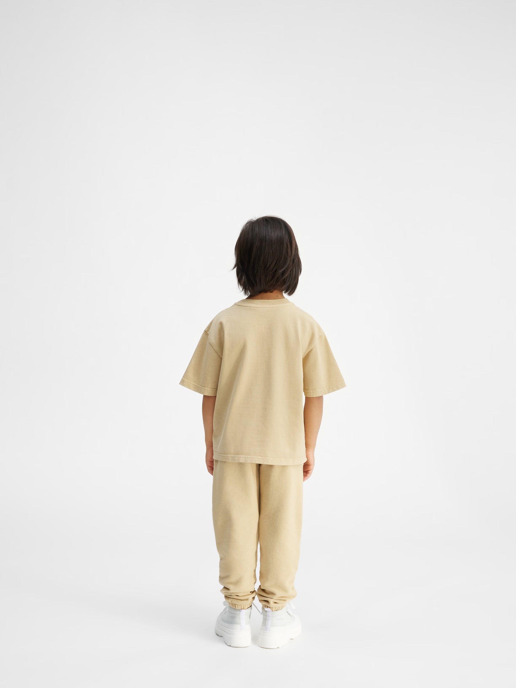 Jacquemus Kids Logo Short Sleeve T-Shirt (Beige)