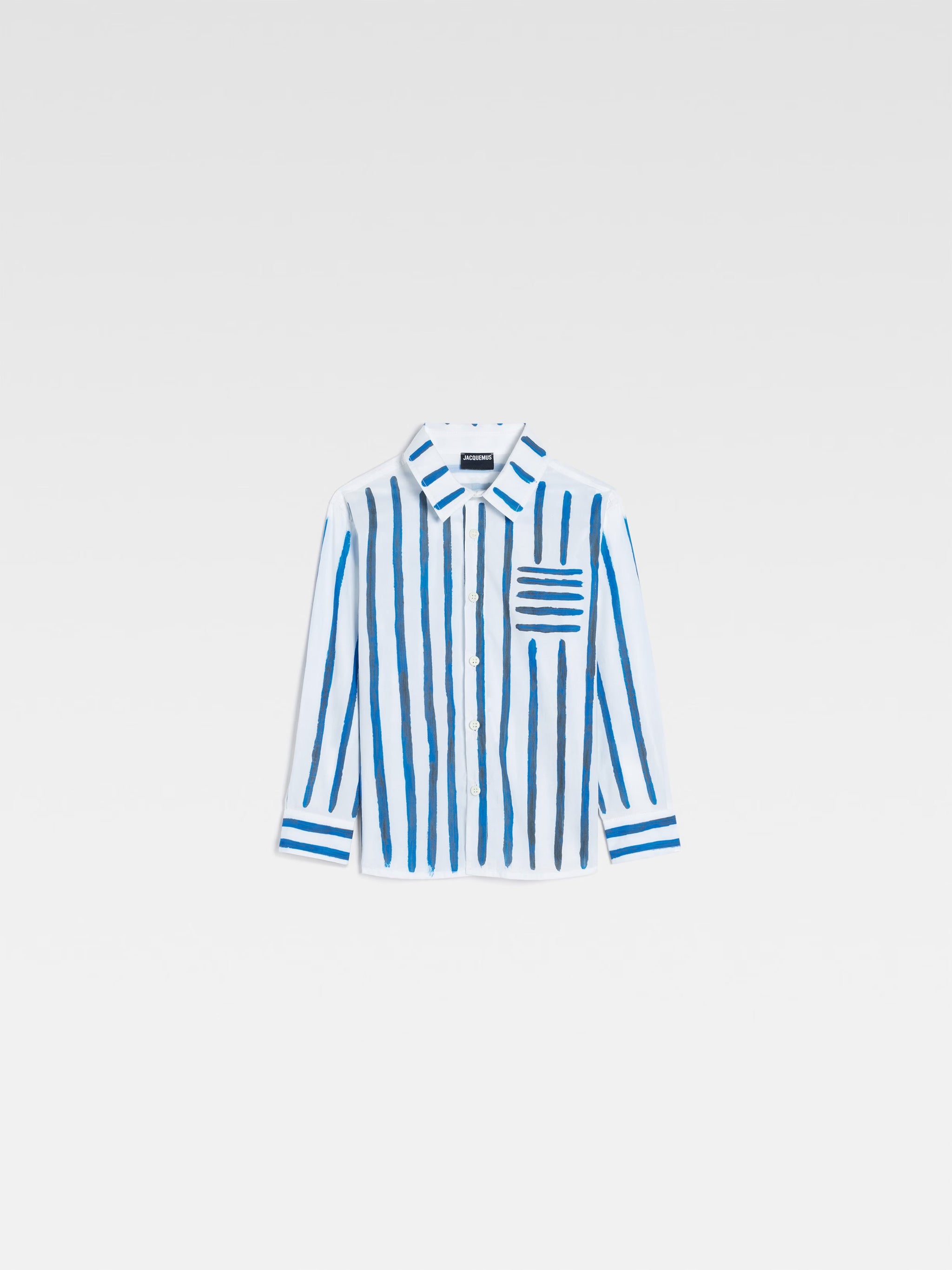 Jacquemus Kids Striped Shirt (Blue)