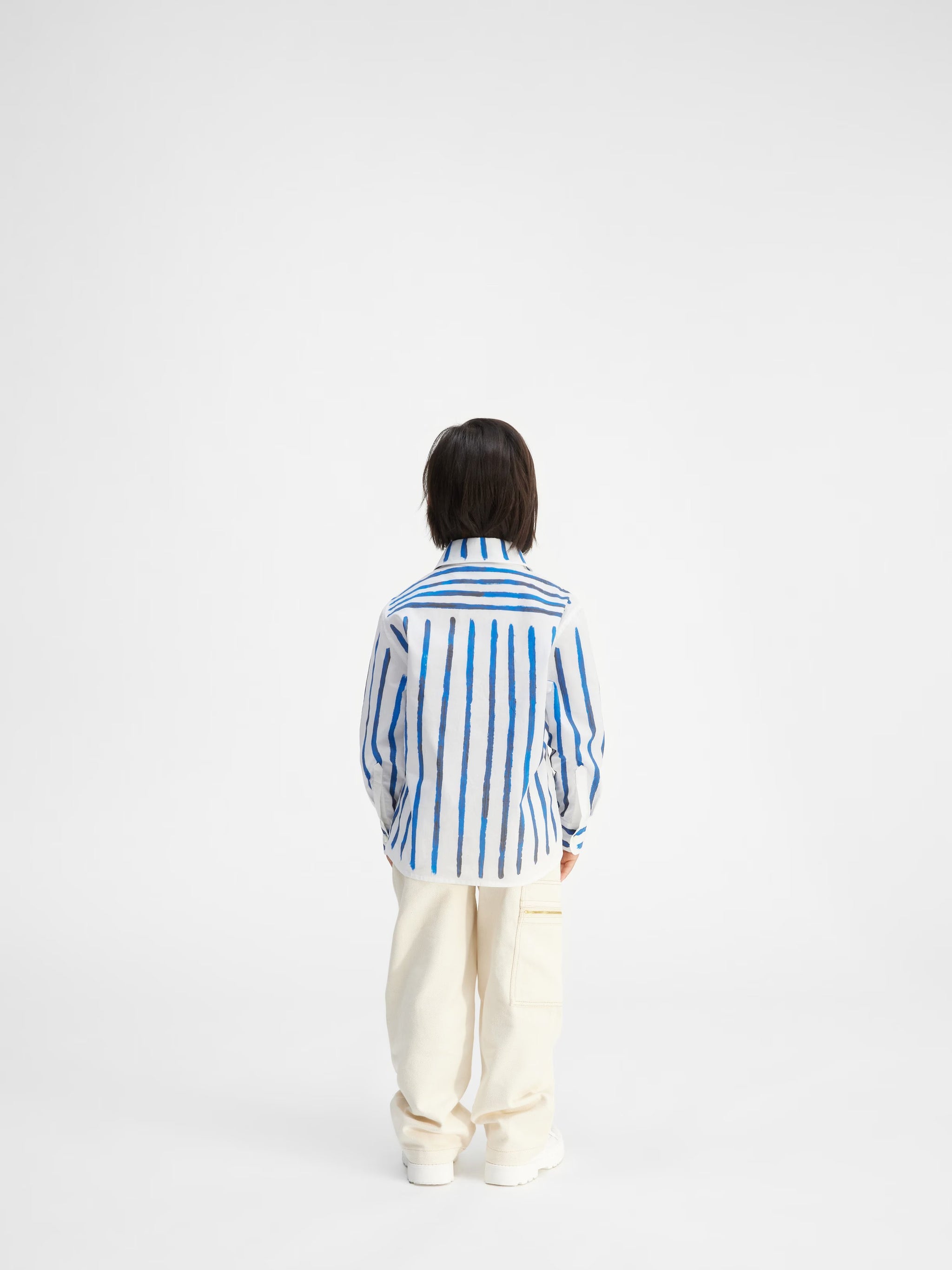 Jacquemus Kids Striped Shirt (Blue)