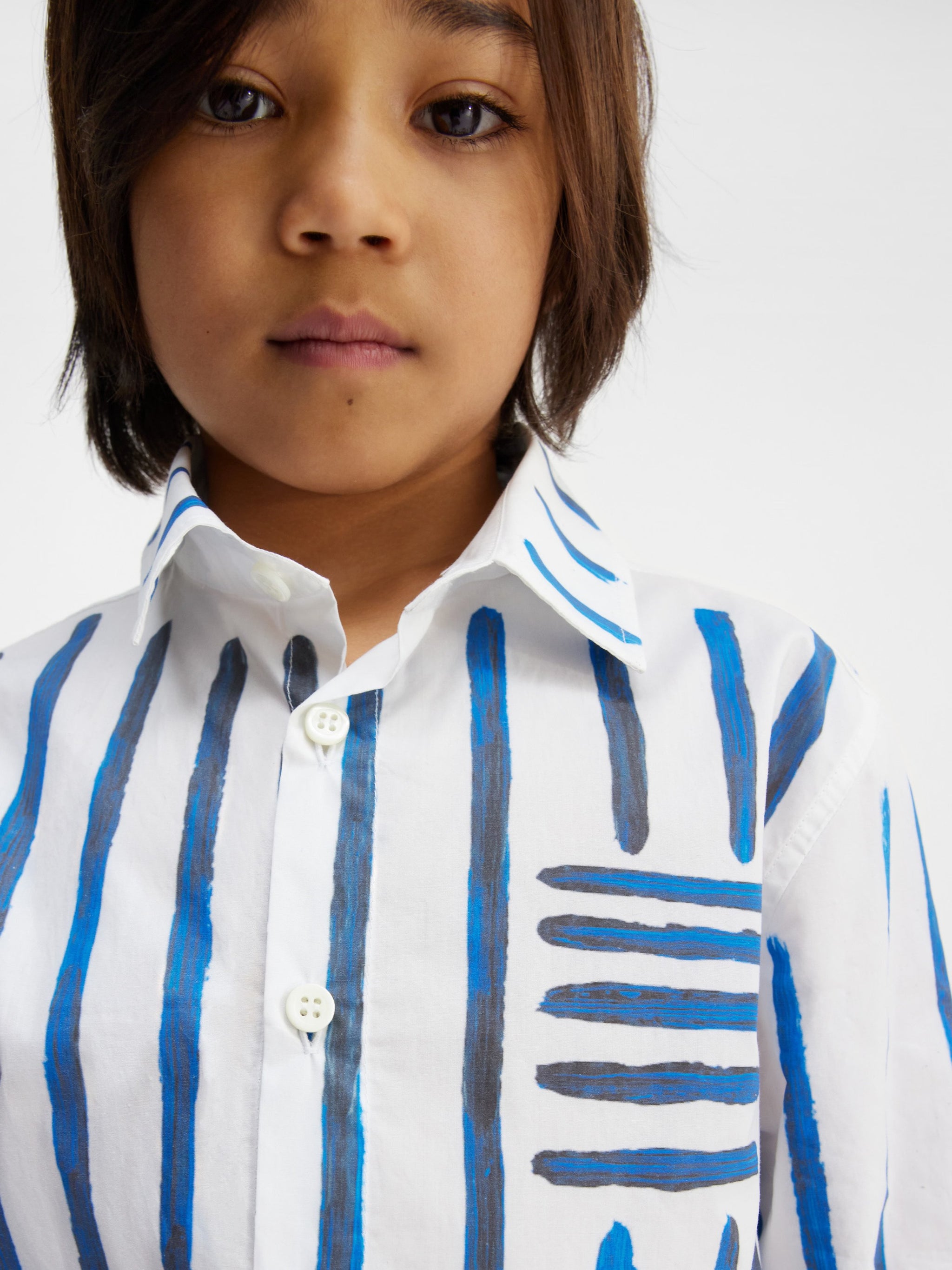 Jacquemus Kids Striped Shirt (Blue)