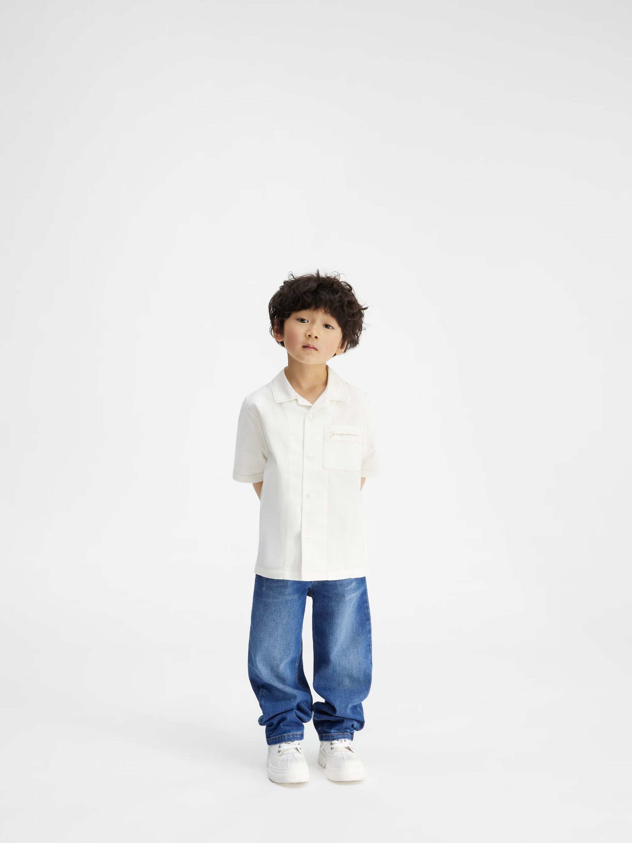 Jacquemus Kids Summer Print Jean Shirt (2 Colors)