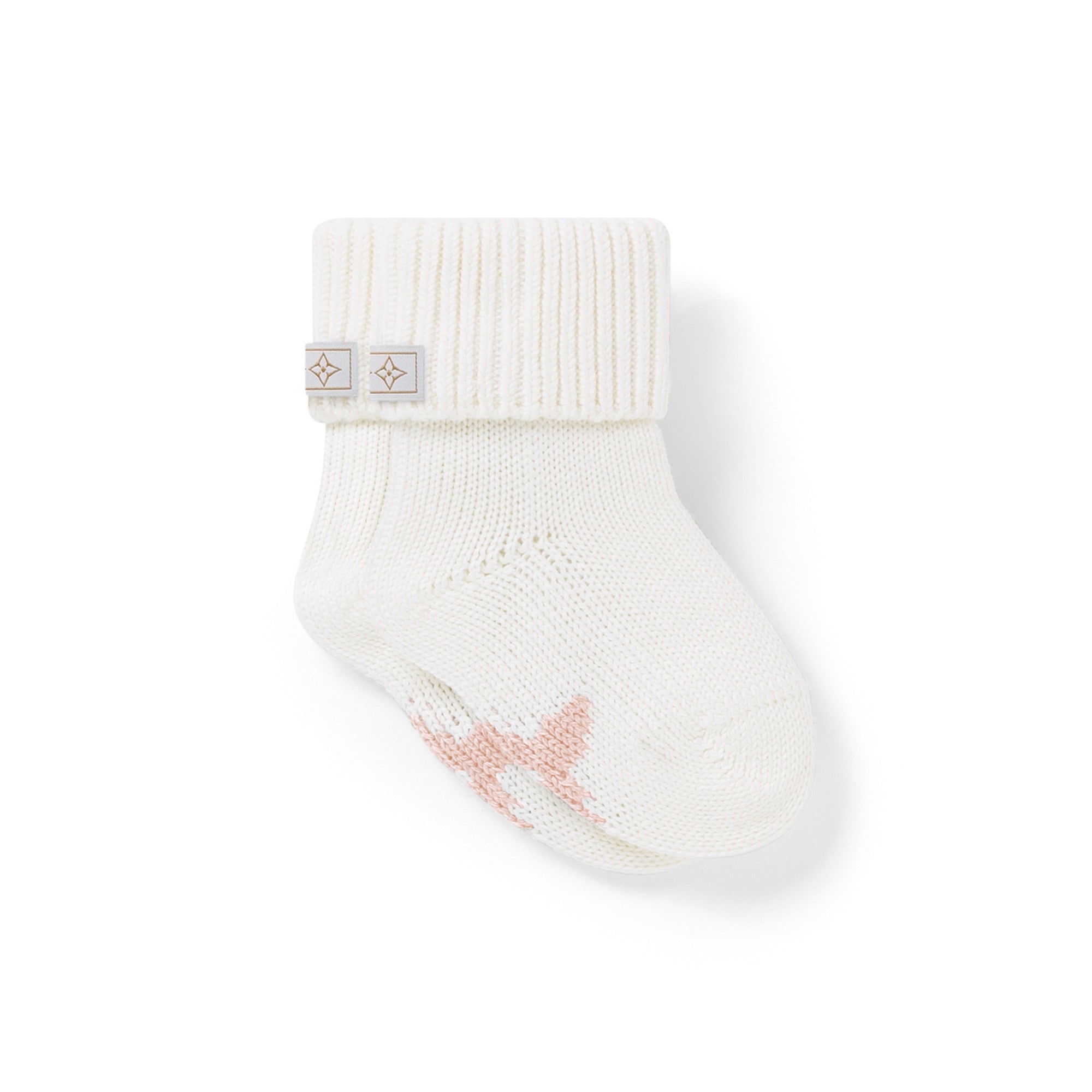 Louis Vuitton Baby Socks 3-Piece Set (Yellow/White/Pink) 