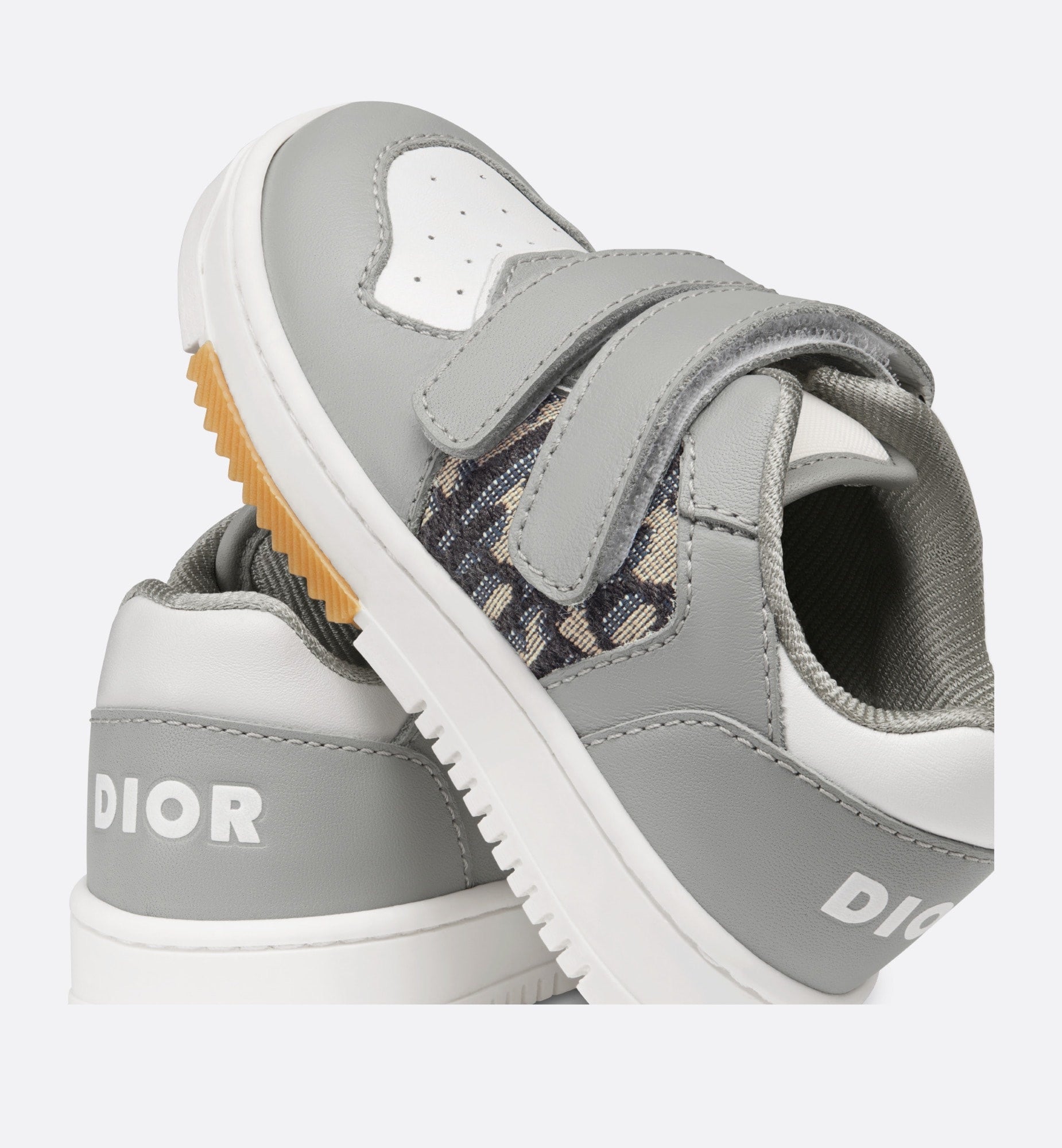 Dior Baby B27 Oblique Low-Top Sneakers (Grey)