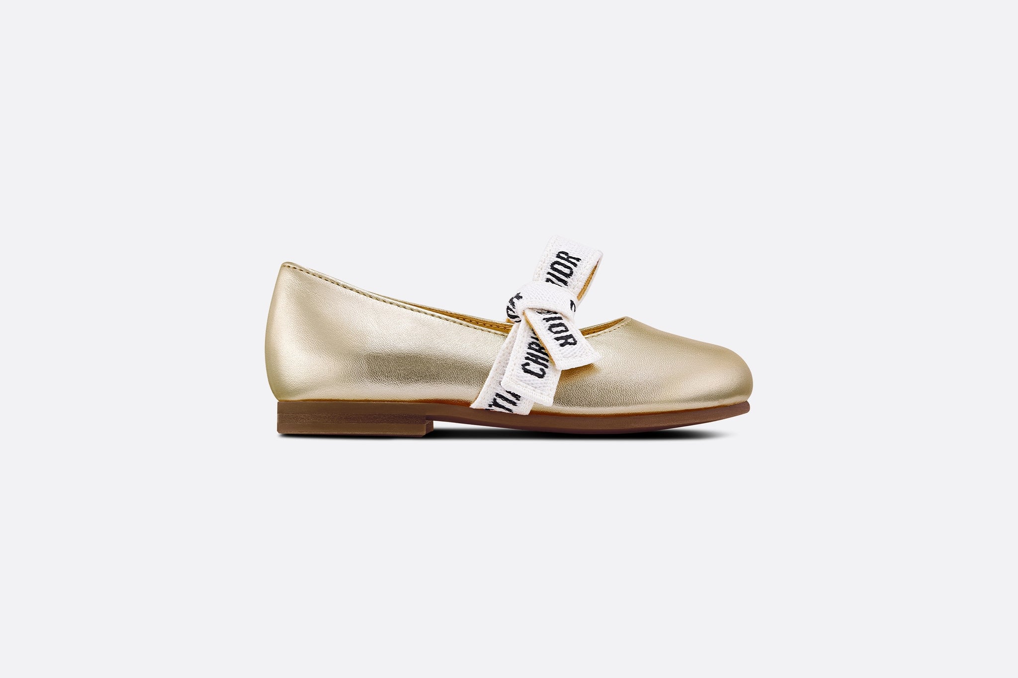 Dior Baby MISS B Ballerina Flats (Gold)