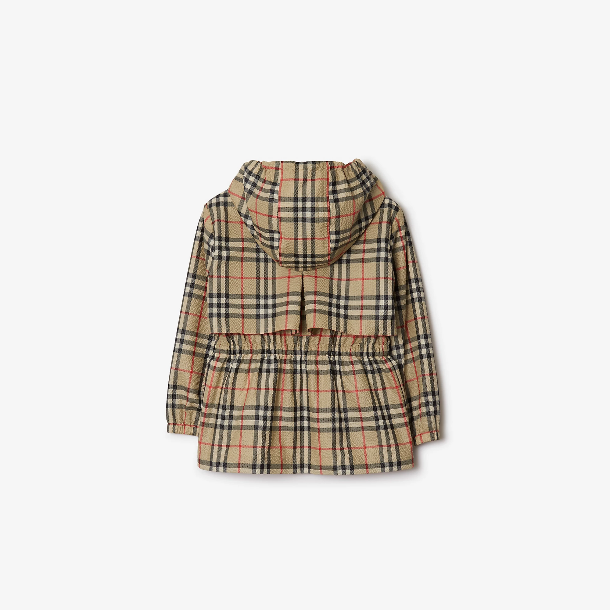 Burberry 24SS Check Hooded Jacket (Beige)