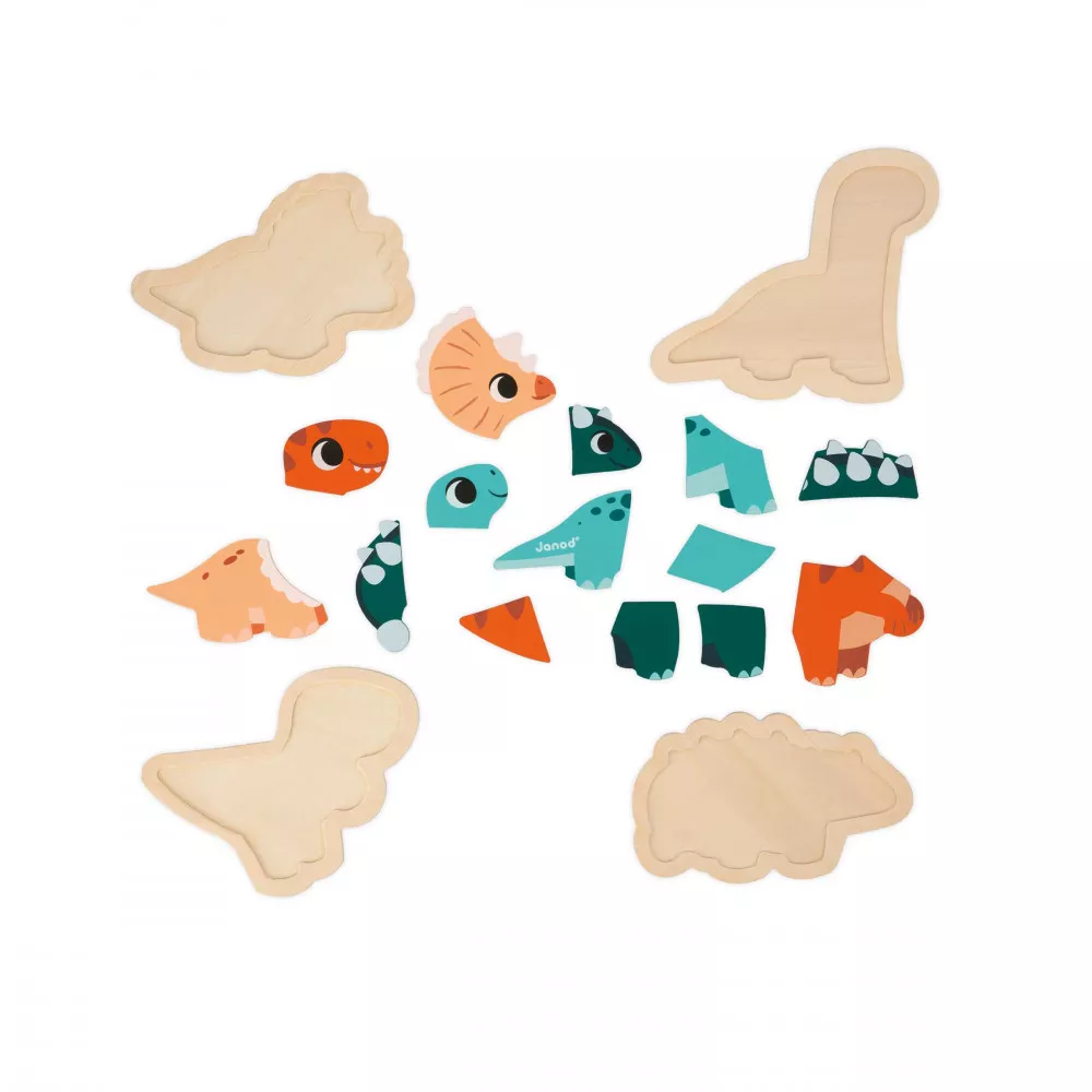 Janod Dinosaur 4-piece Puzzle