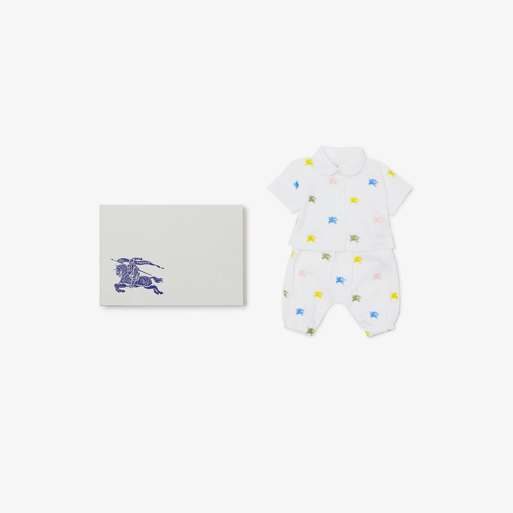 Burberry EKD Cotton 2-Piece Baby Gift Set (Multicolor)