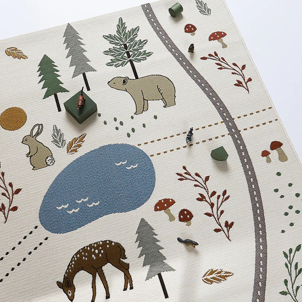 NATIO LITTLE FOREST Indoor/Outdoor Play Mat