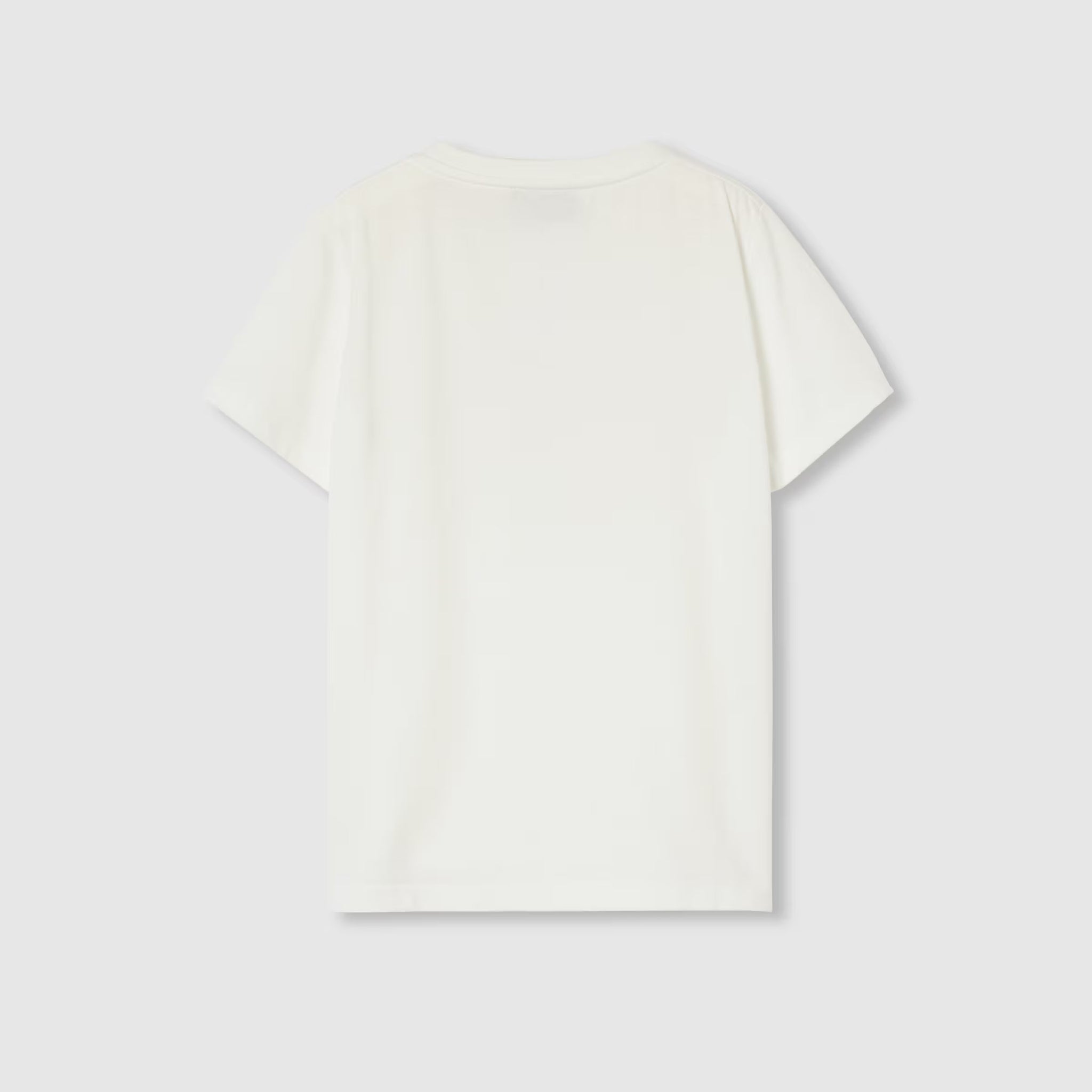 Gucci Kids Printed Cotton Short Sleeve T-Shirt (White)