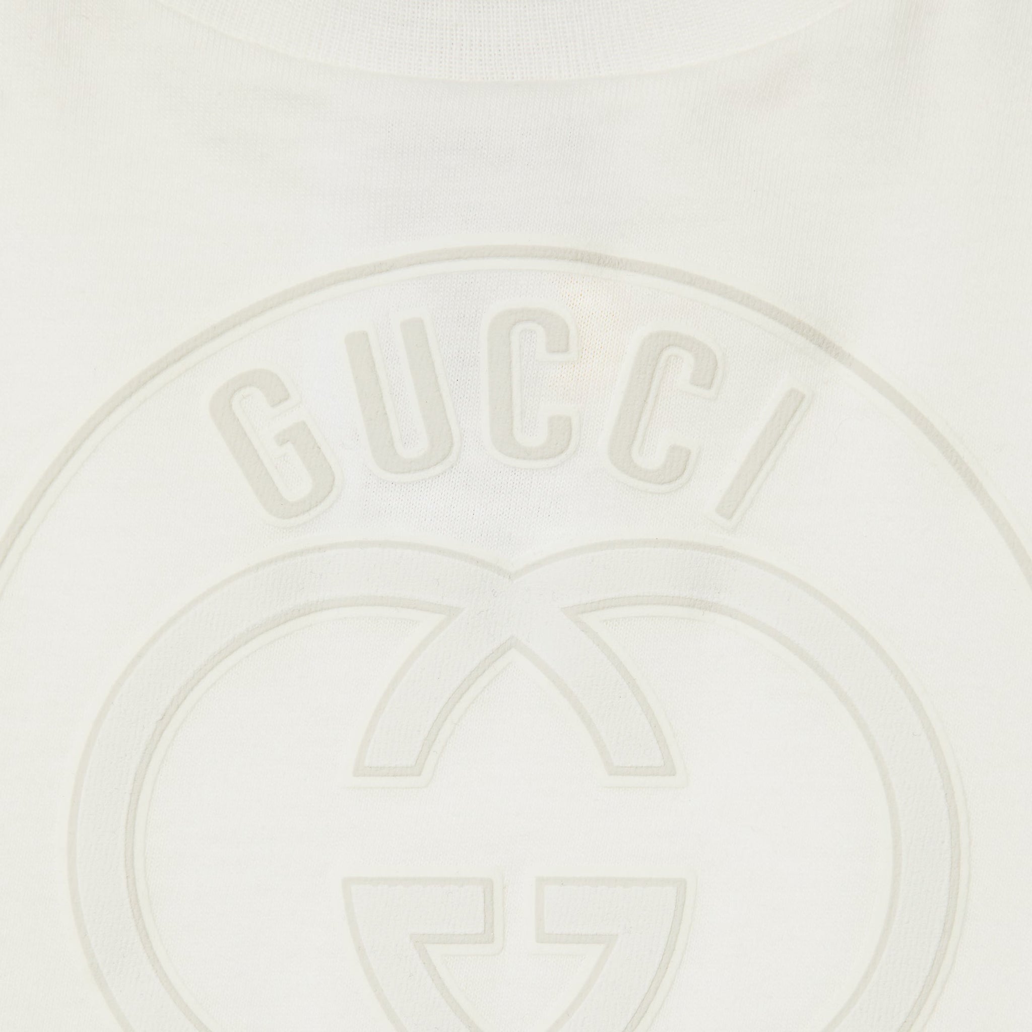 Gucci Kids Printed Cotton Short Sleeve T-Shirt (White)