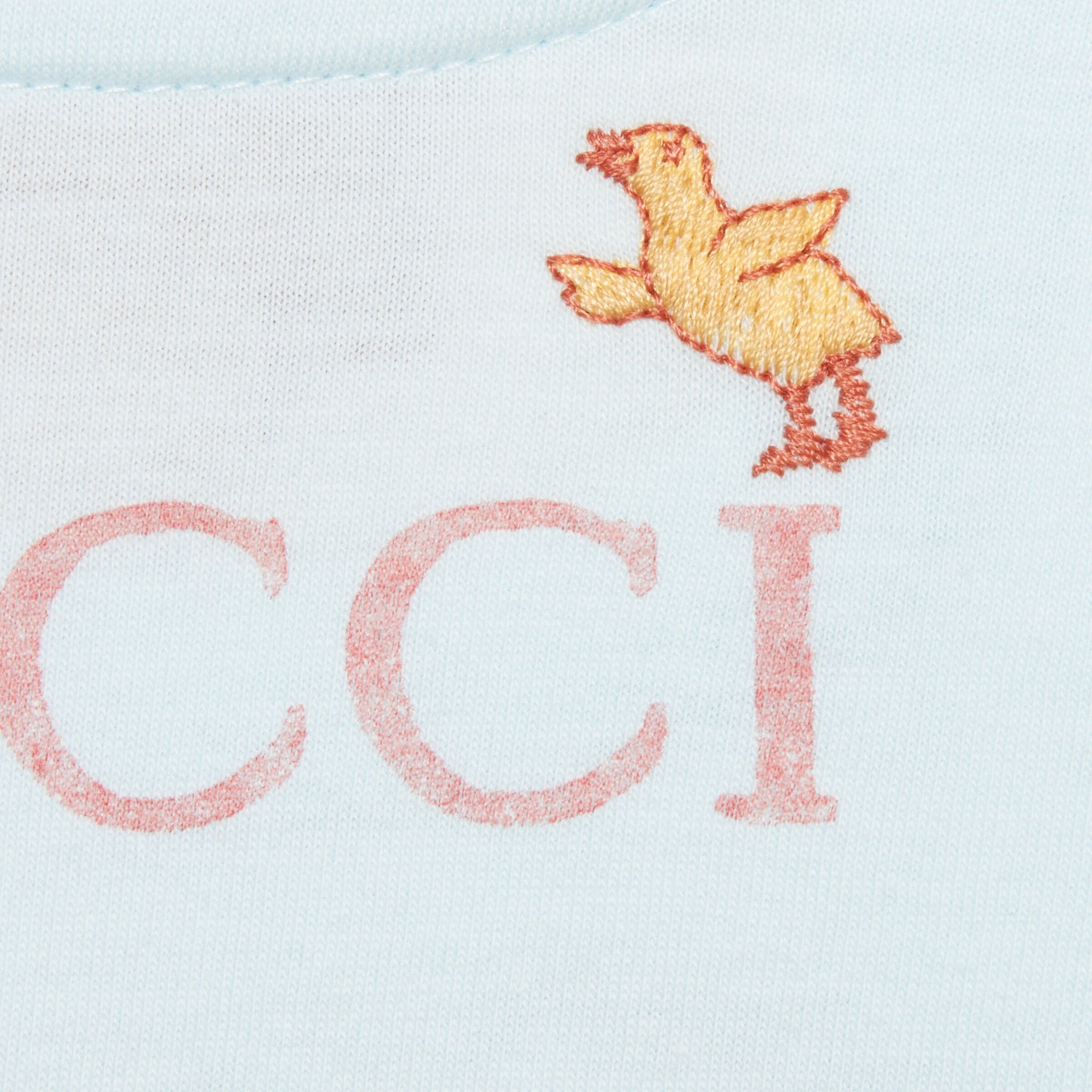 Gucci Baby Peter Rabbit Cotton Short Sleeve T-Shirt (Light Blue)