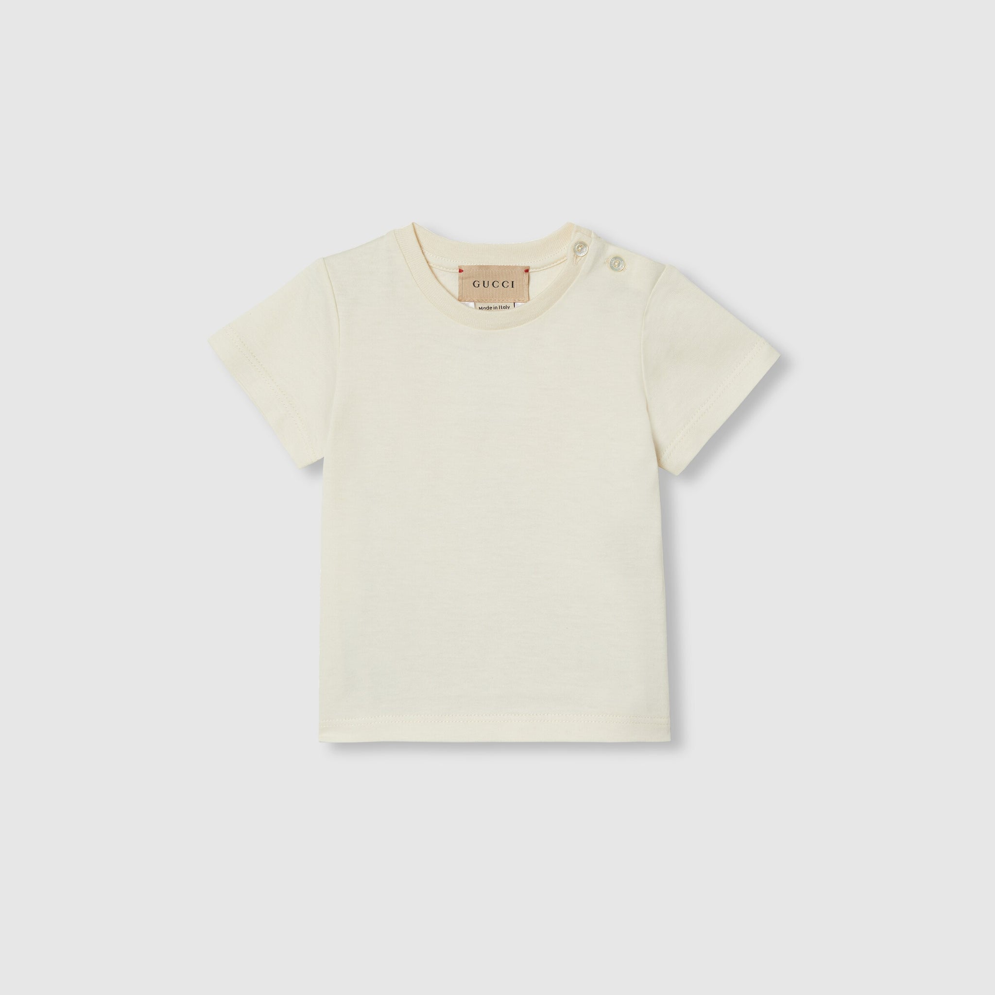 Gucci Baby Print Cotton Short Sleeve T-Shirt (White)