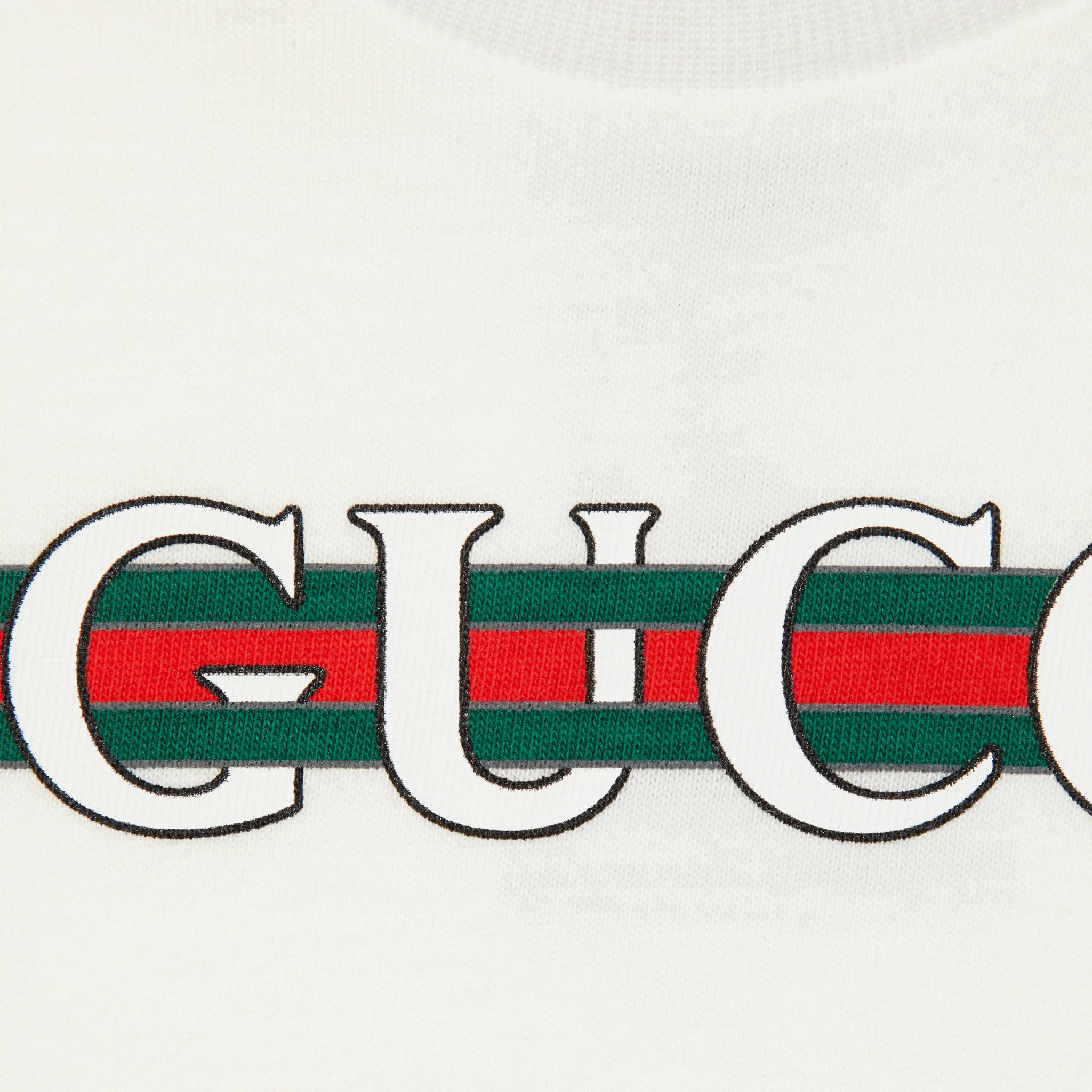 Gucci Baby Logo Print Short Sleeve T-Shirt (White)