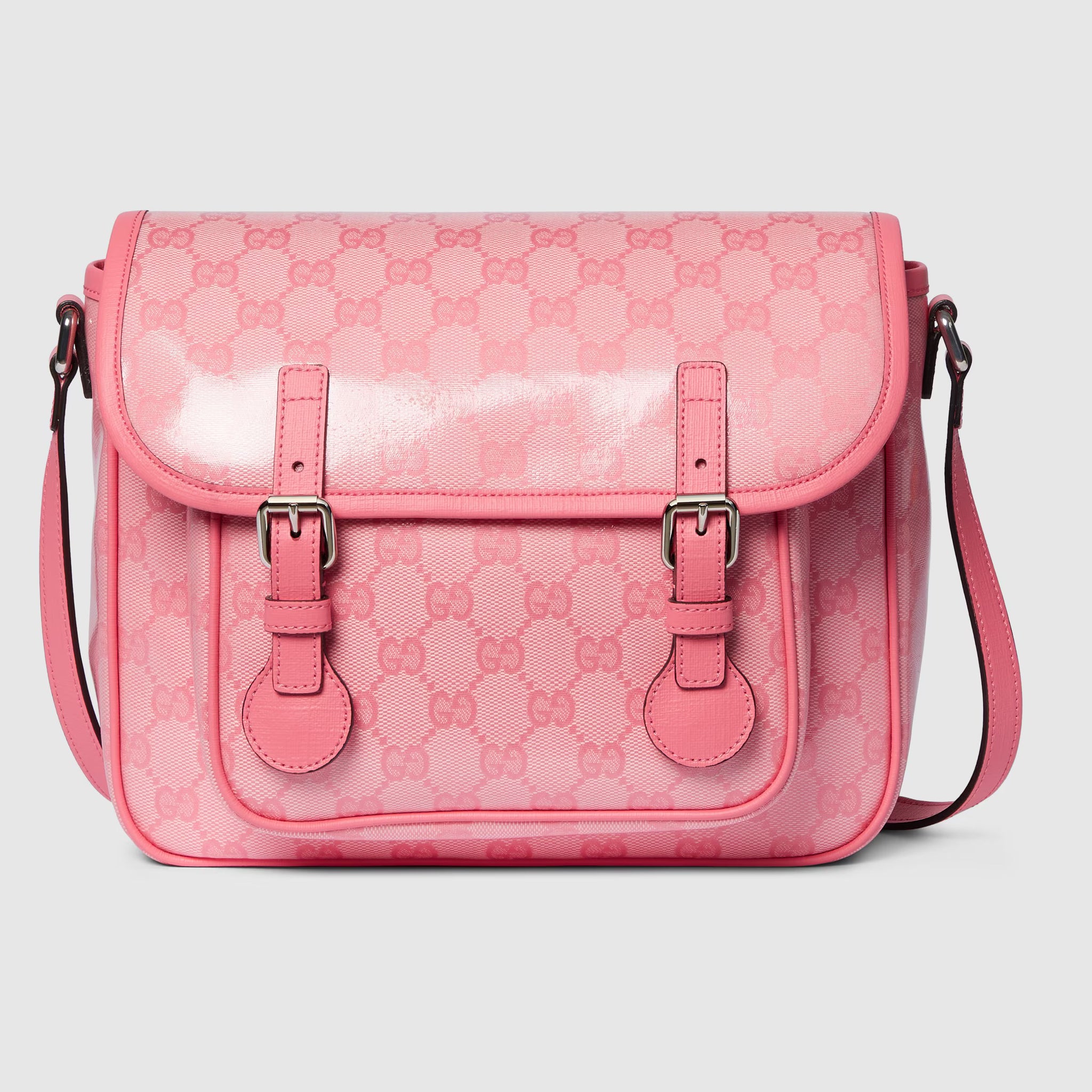 Gucci Kids GG Crystal Sazel Bag (Pink)