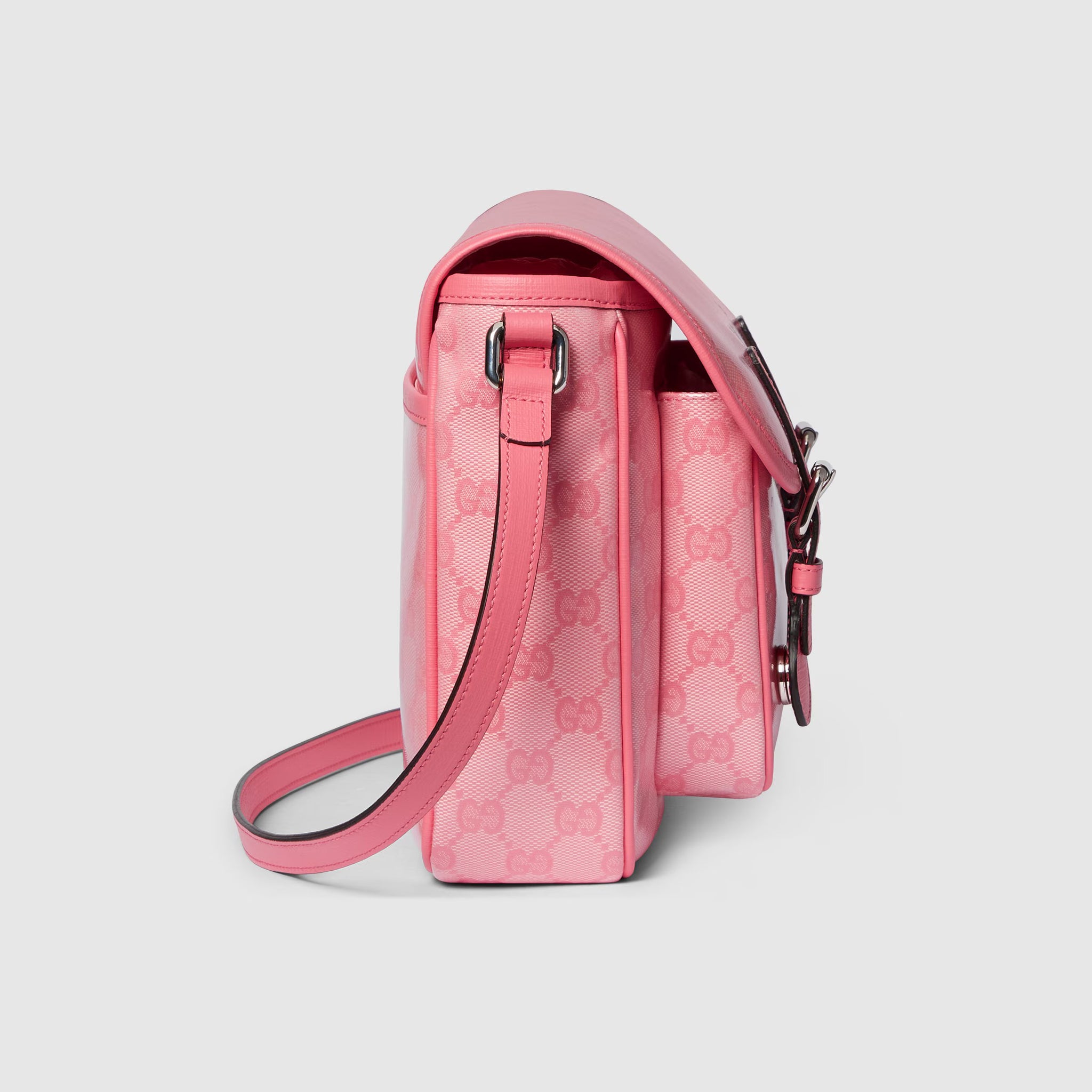 Gucci Kids GG Crystal Sazel Bag (Pink)