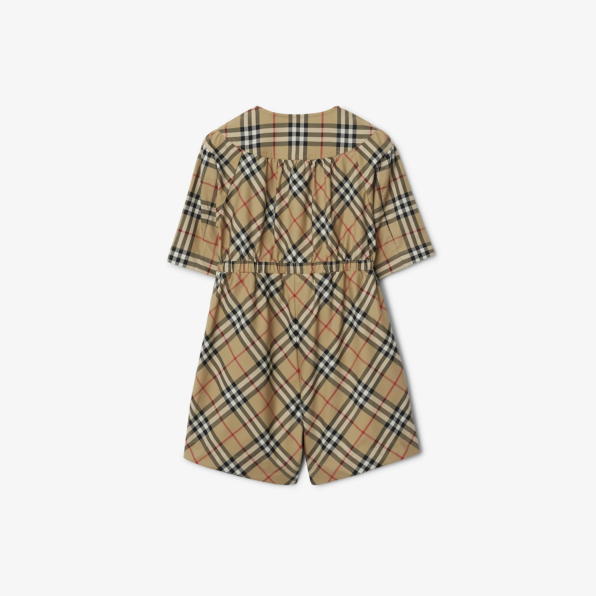 Burberry 24SS Check Jumpsuit (Beige)