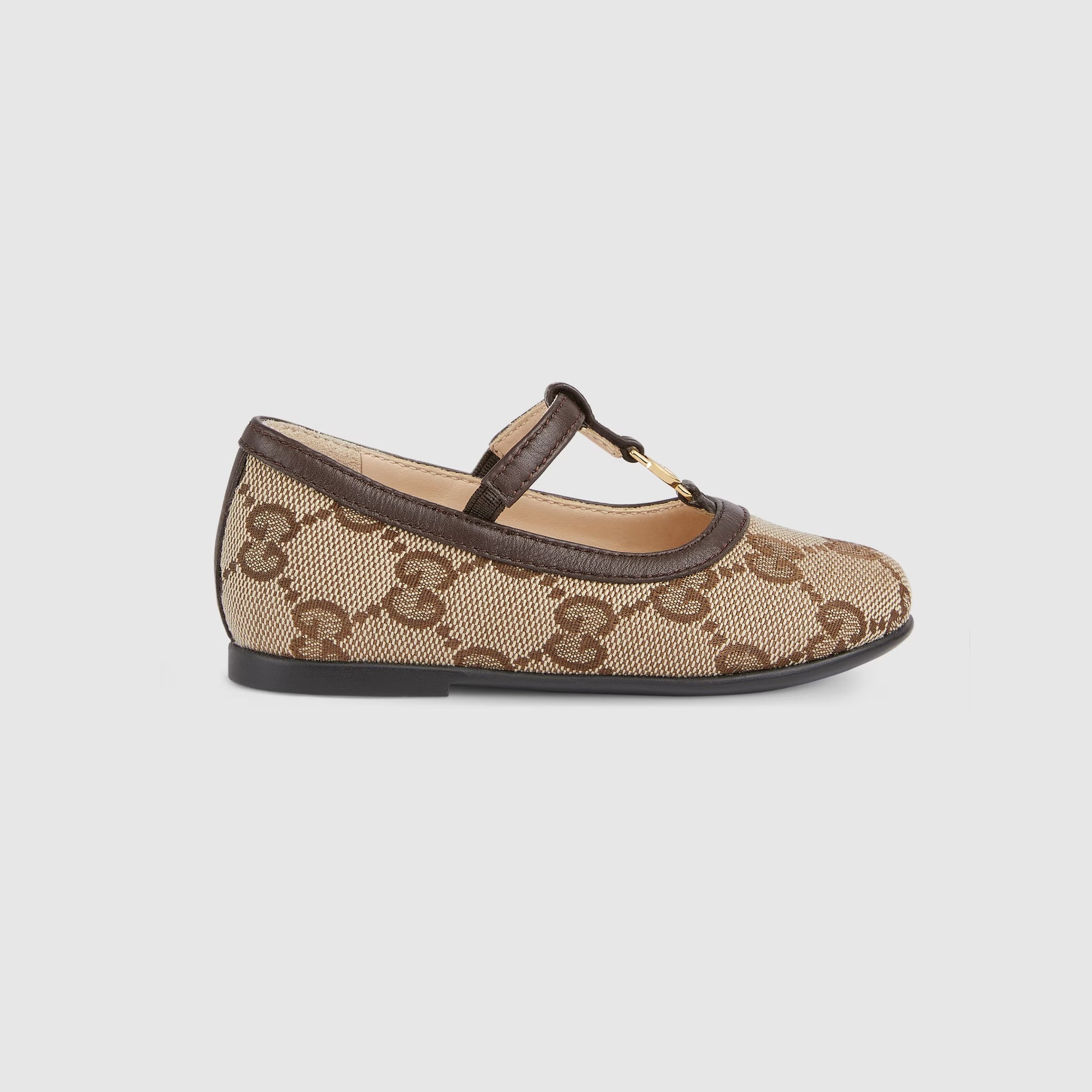 Gucci Baby GG Ballerina Flats (Beige)