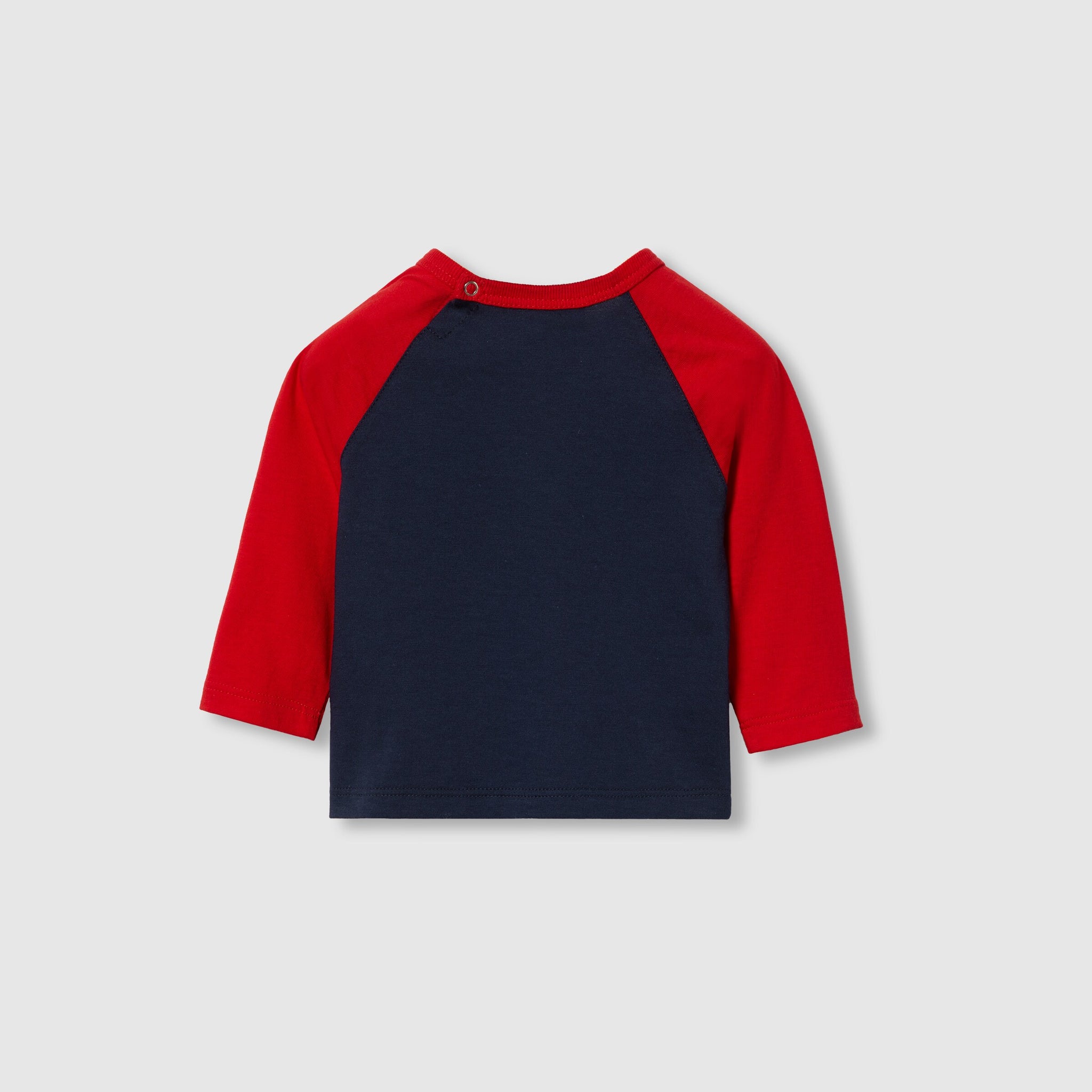 Gucci Baby Logo Cotton Long Sleeve T-Shirt (Dark Blue)