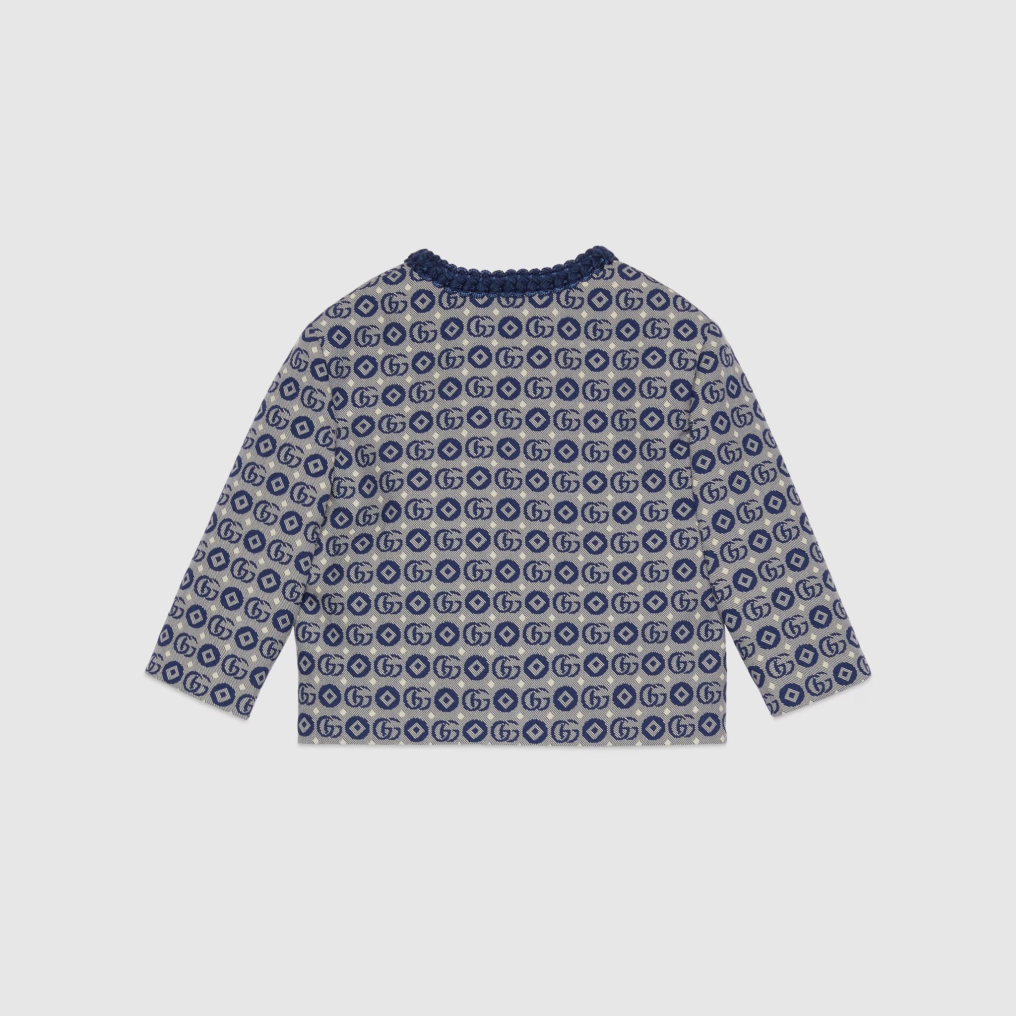 Gucci Baby GG Cotton Fabric Jacket (Blue)