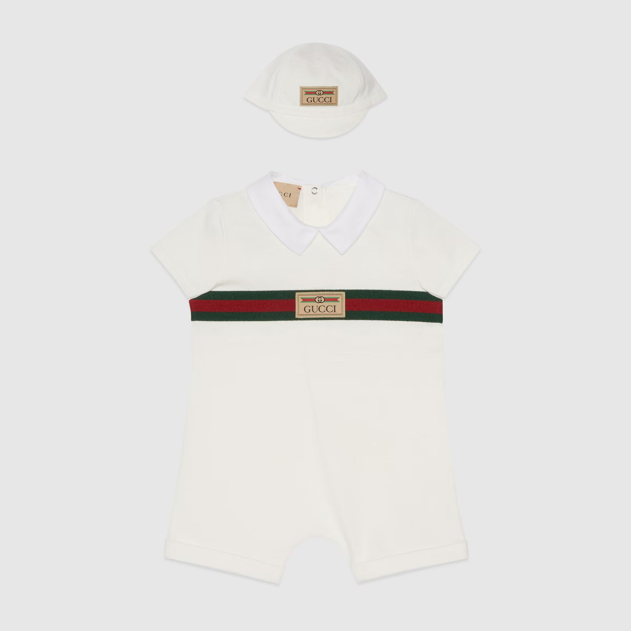 Gucci Baby Cotton Jersey Bodysuit Gift Set (2 Colors)