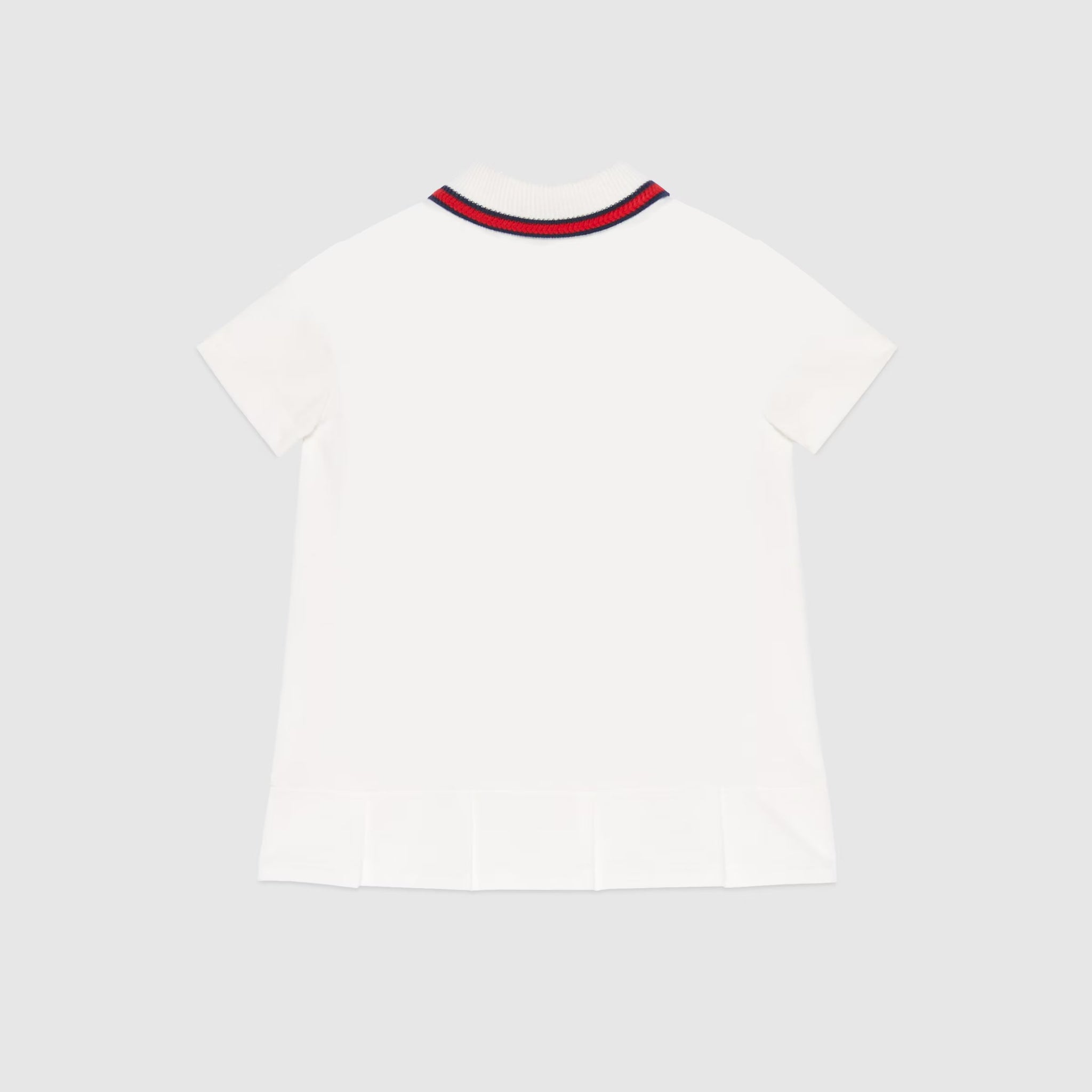 Gucci Baby Web Cotton One Piece (White)