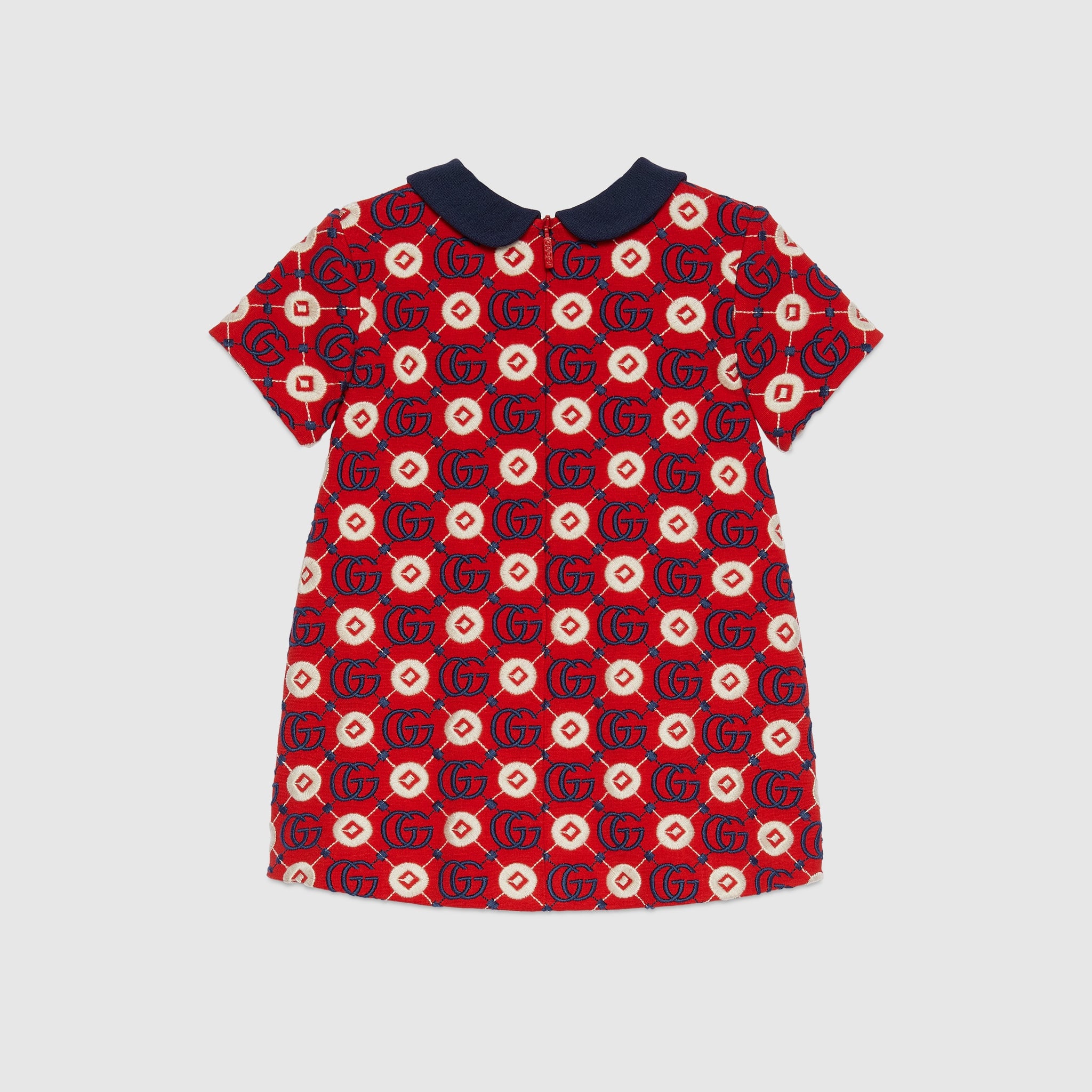 Gucci Baby Embroidered Jersey Viscose Dress (Red)