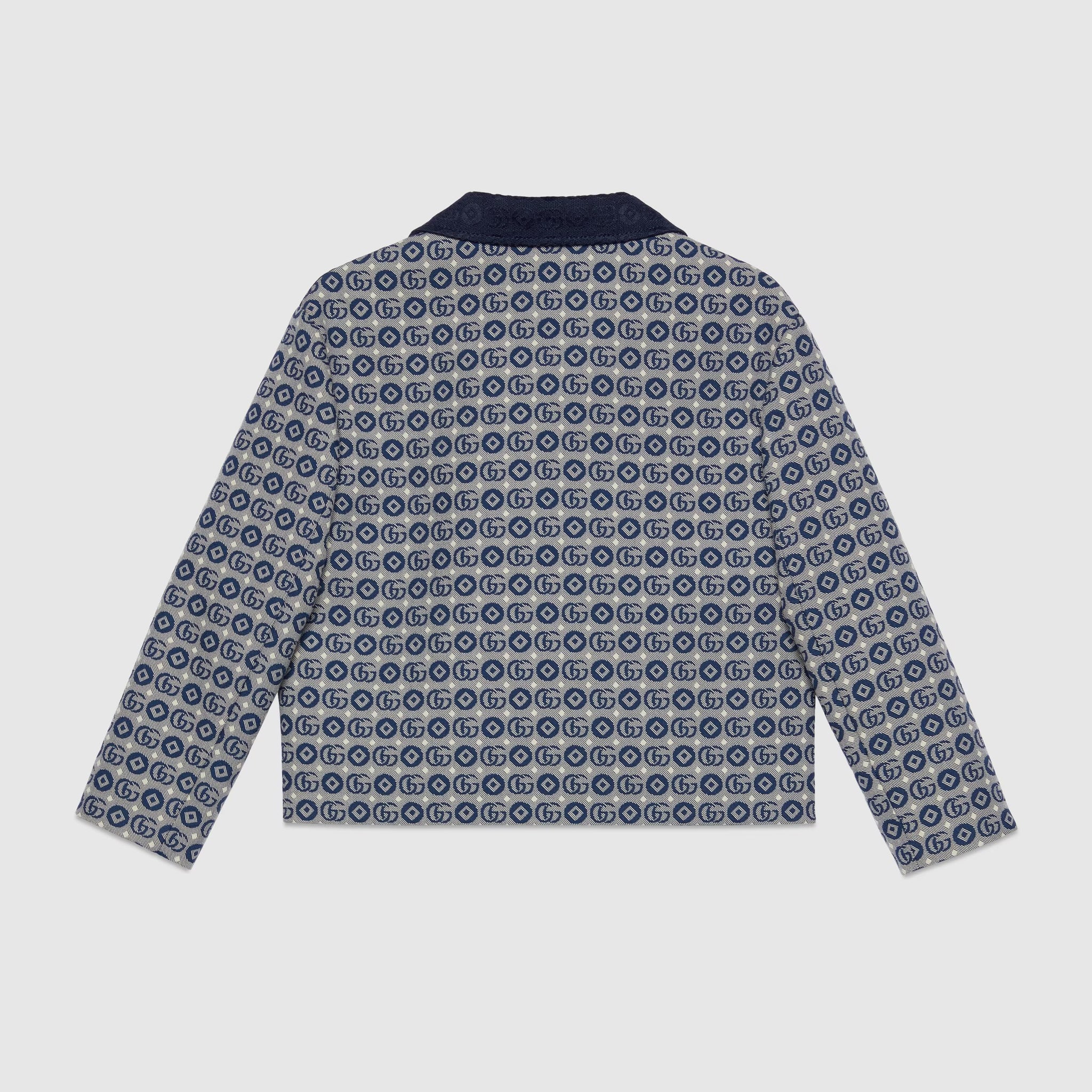 Gucci Kids GG Cotton Jacket (Blue)