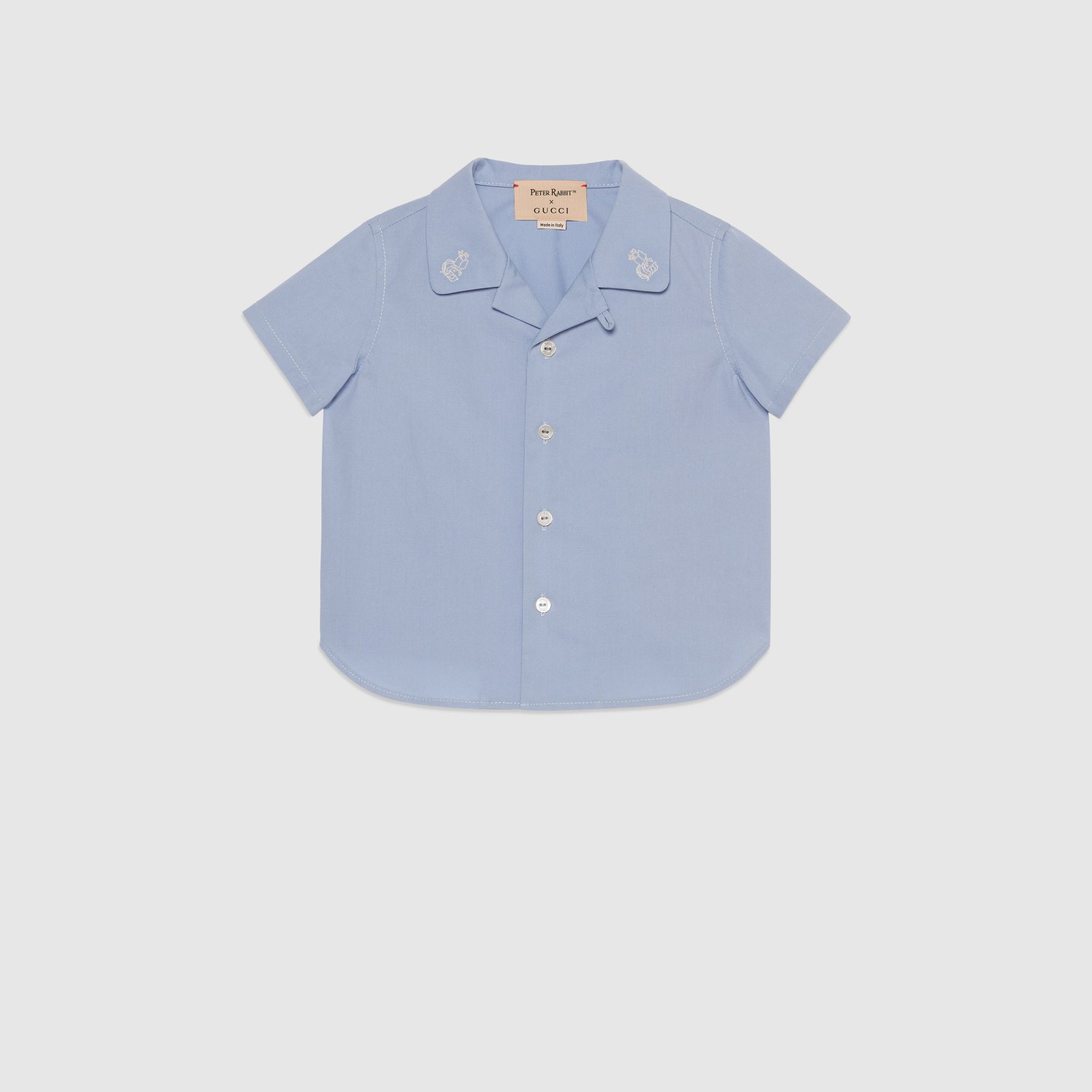 Gucci Baby Peter Rabbit Cotton Shirt (Blue)