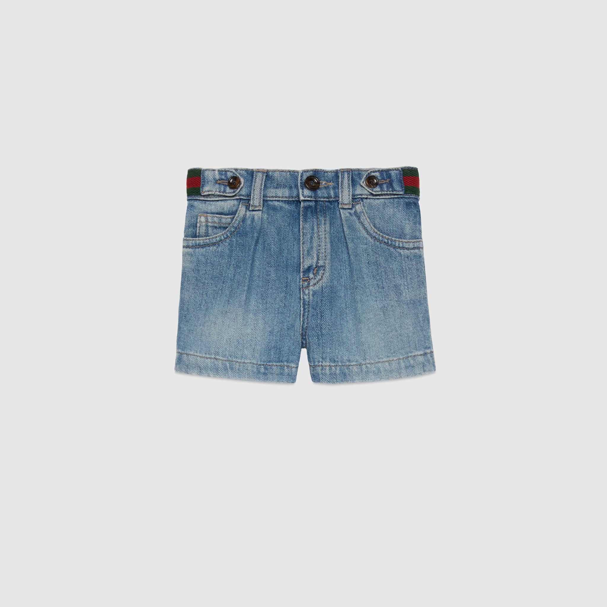 Gucci Baby Denim Bermuda Pants (Blue)