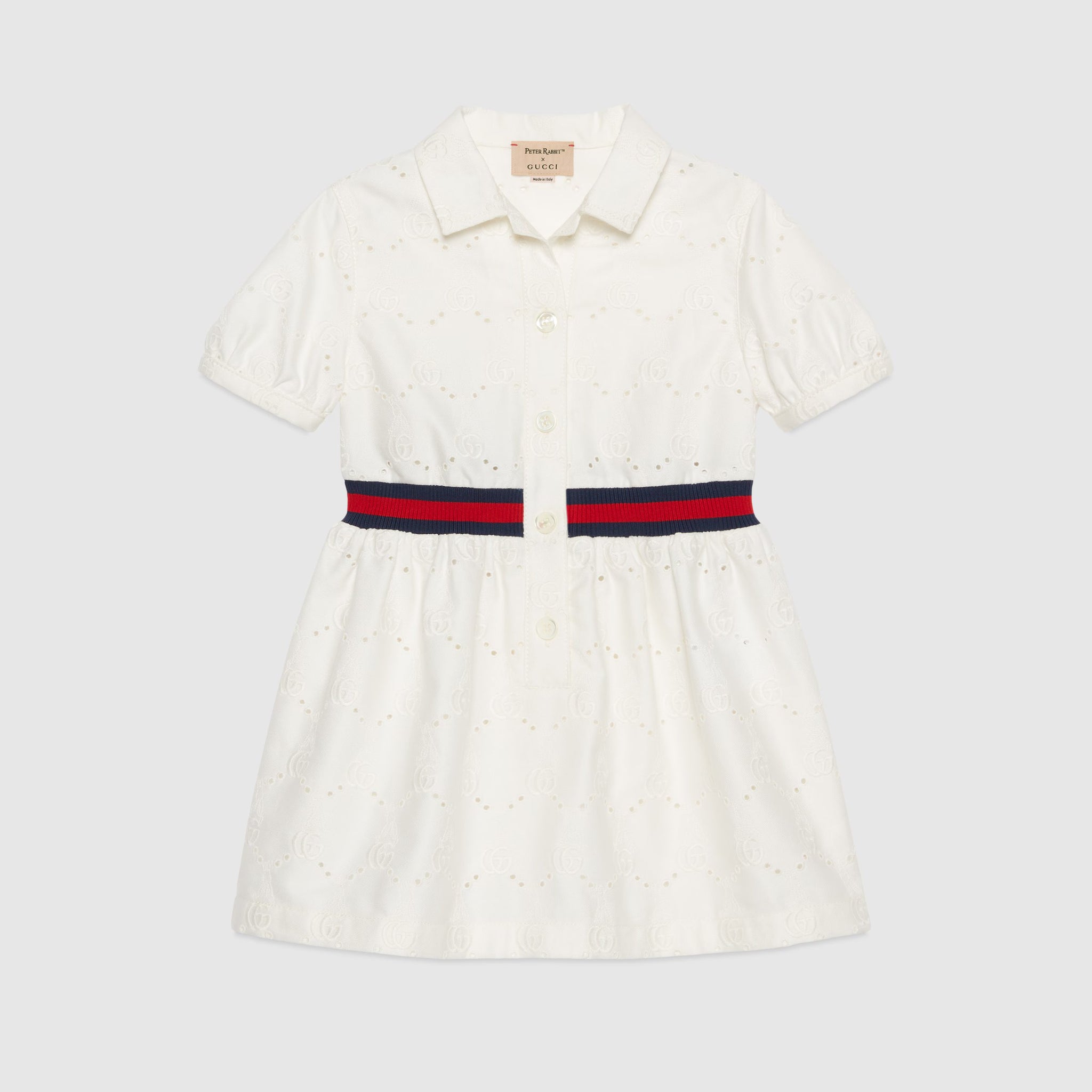 Gucci Baby Peter Rabbit Punching Dress (Ivory)