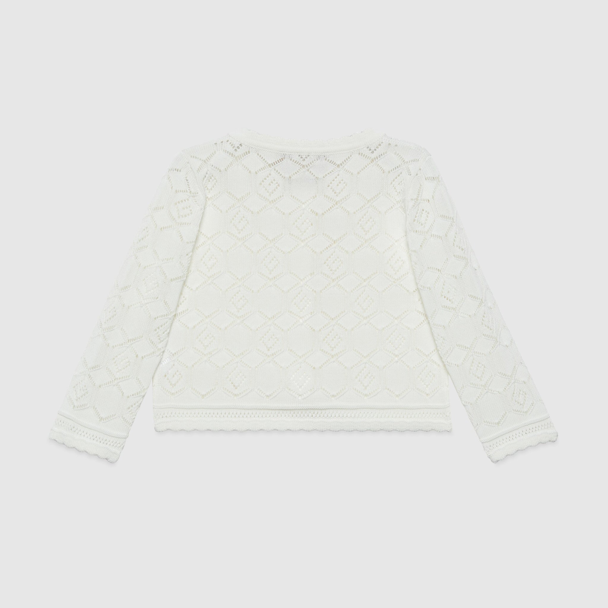 Gucci Baby Cotton Lace Cardigan (White)