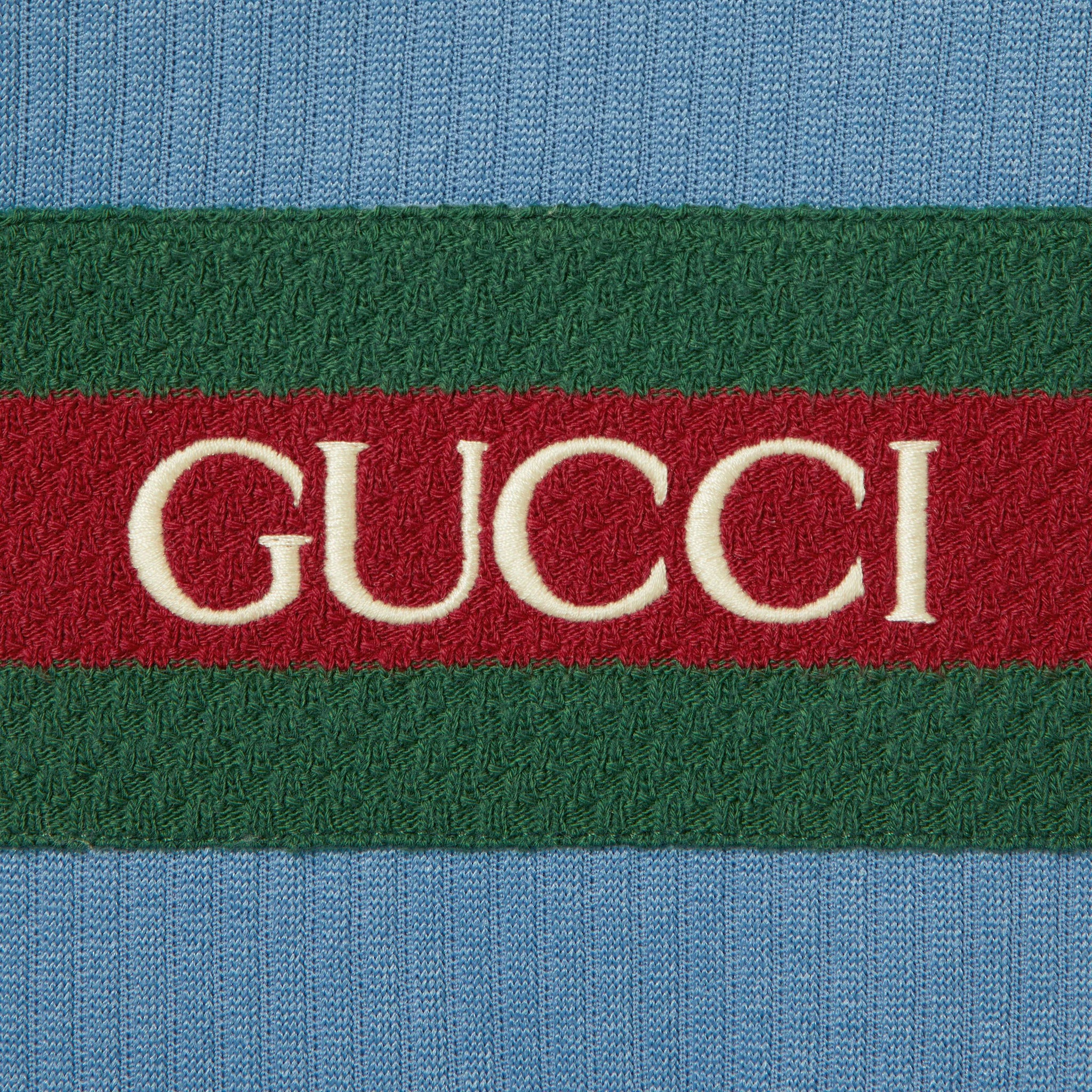 Gucci Baby Web Stripe Jersey Jacket (Blue)