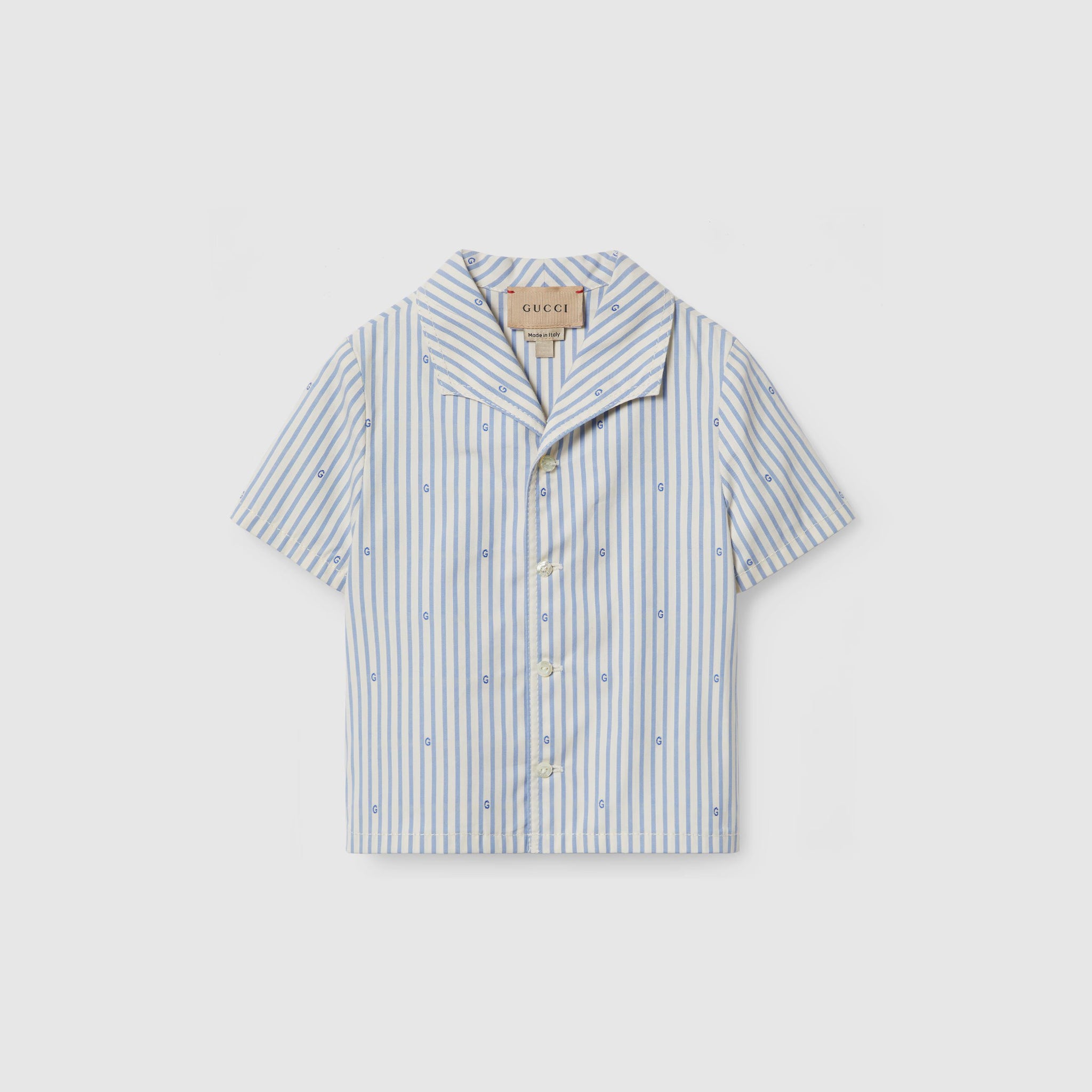 Gucci Baby G Stripe Shirt (Light Blue)