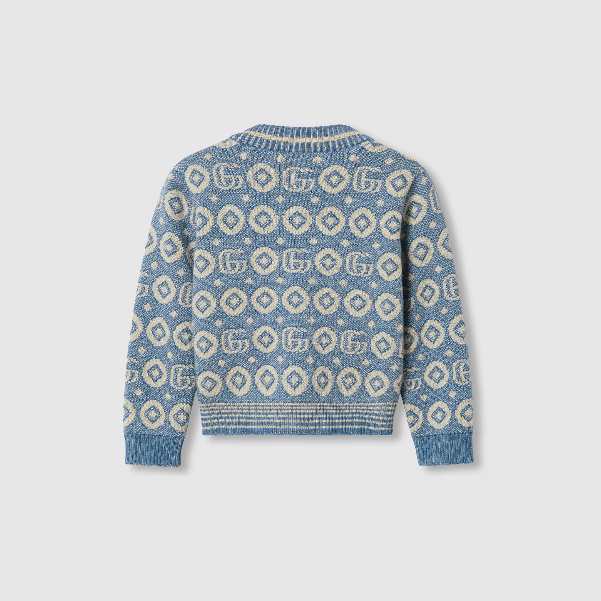 Gucci Double G Pattern Baby Cotton Cardigan (2 Colors)