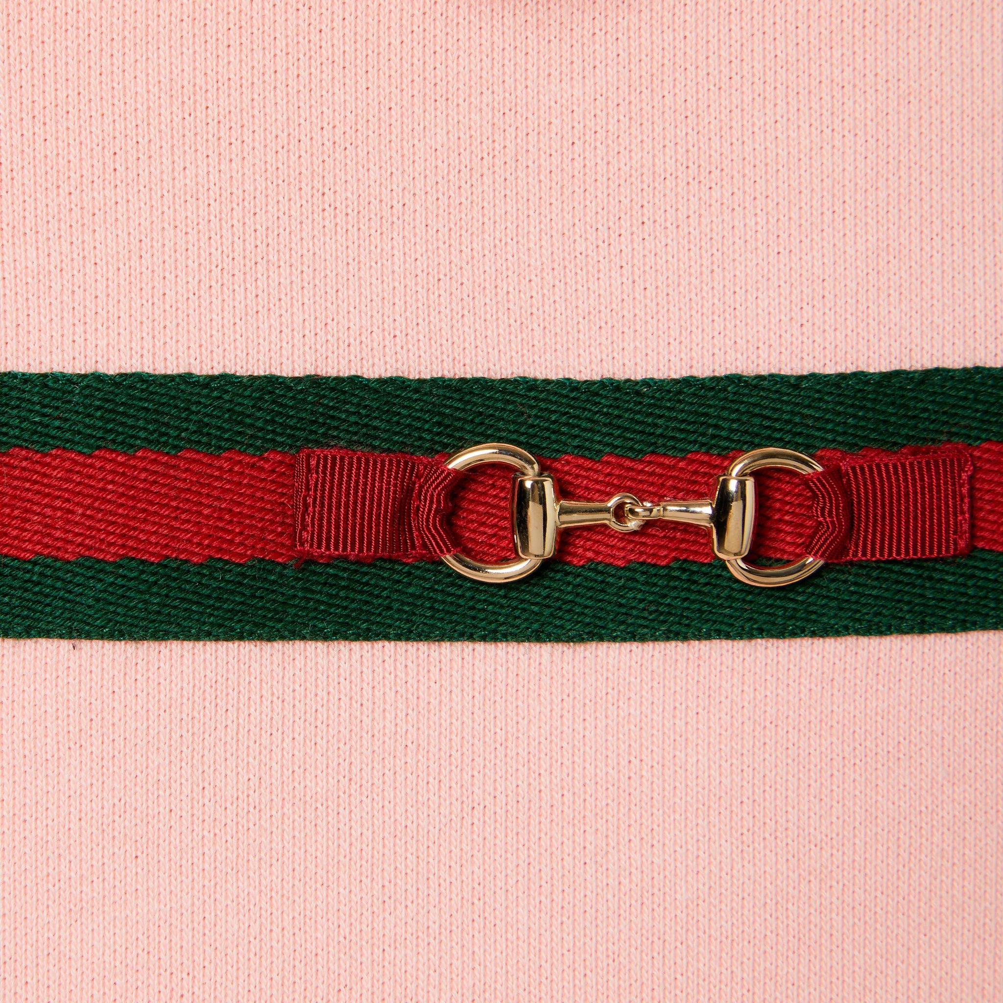 Gucci Baby Web Band Cotton Dress (Pink)