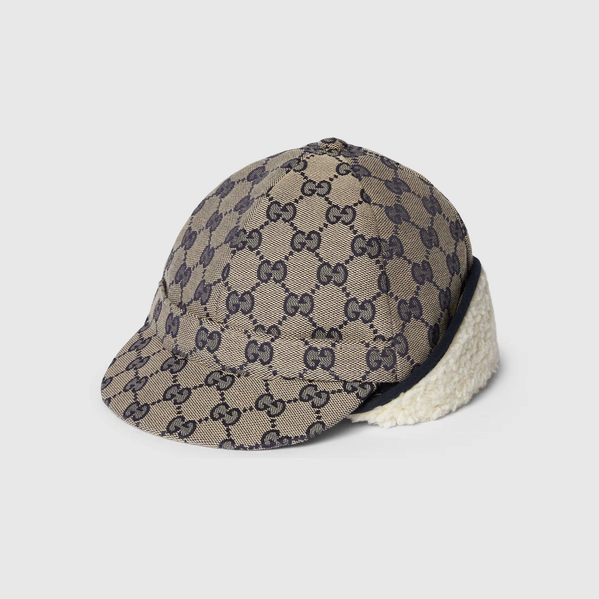 Gucci Kids GG Fleece Cap (Beige)