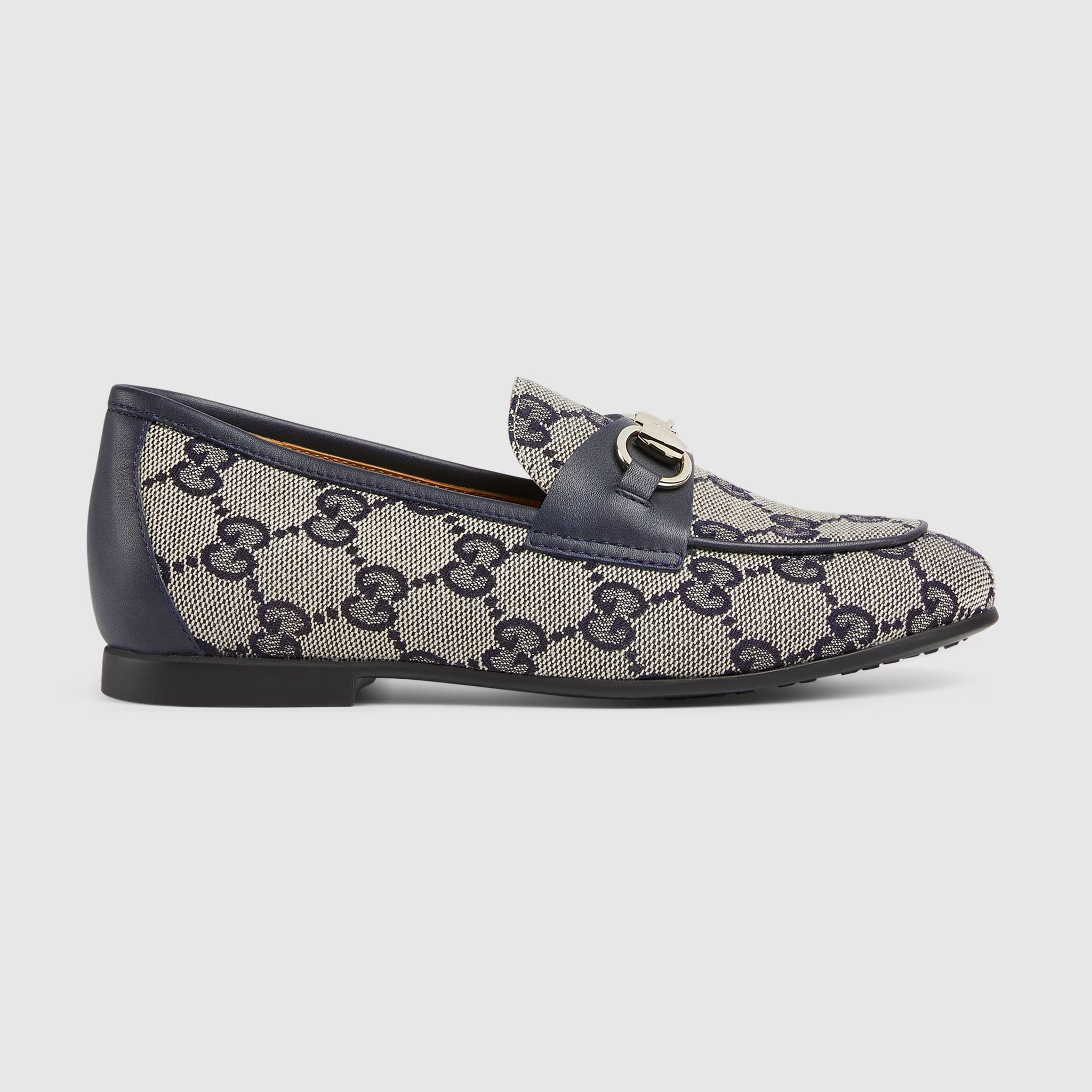 Gucci Kids GG Moccasin Loafer (Blue)