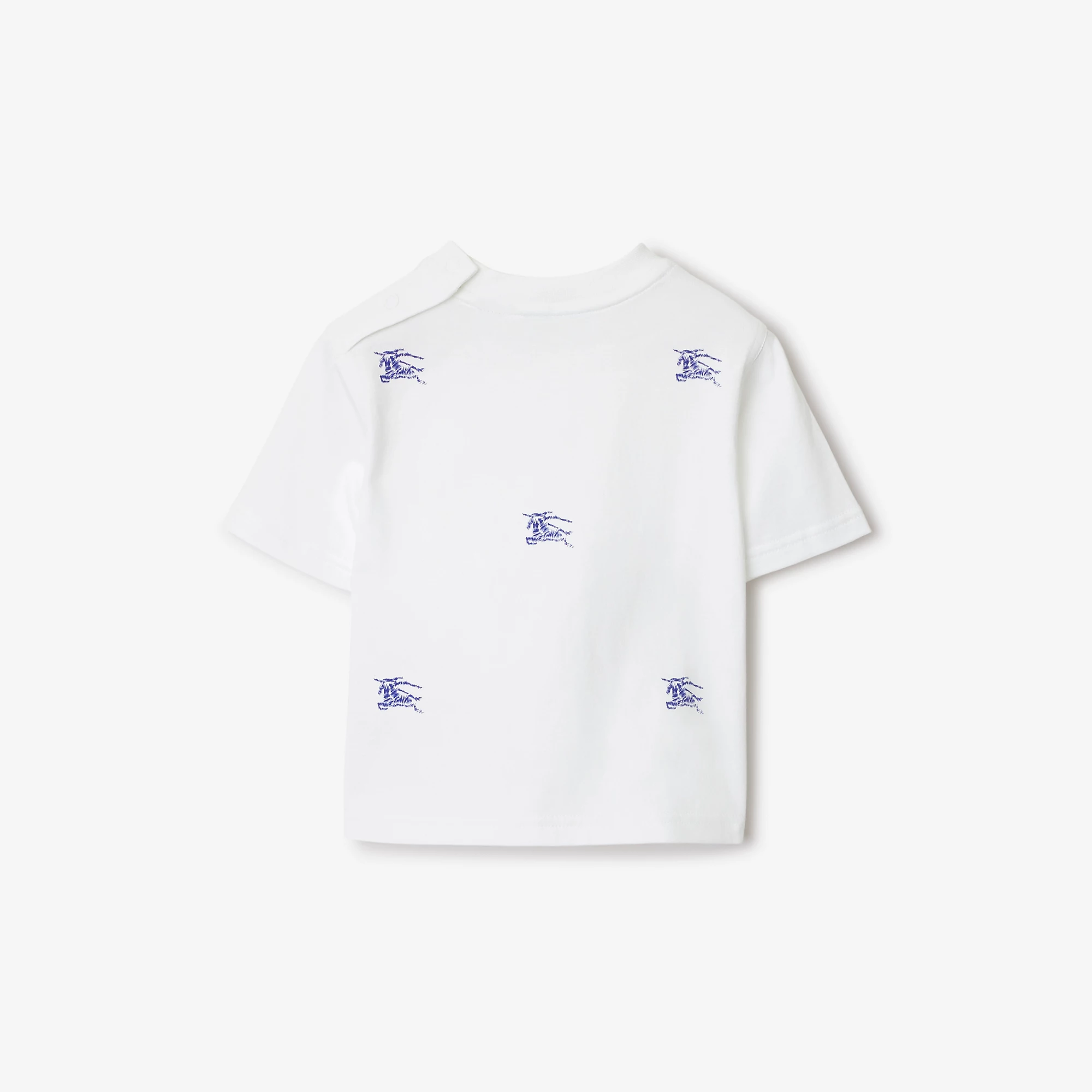 Burberry Baby EKD Cotton Short Sleeve T-Shirt (White)