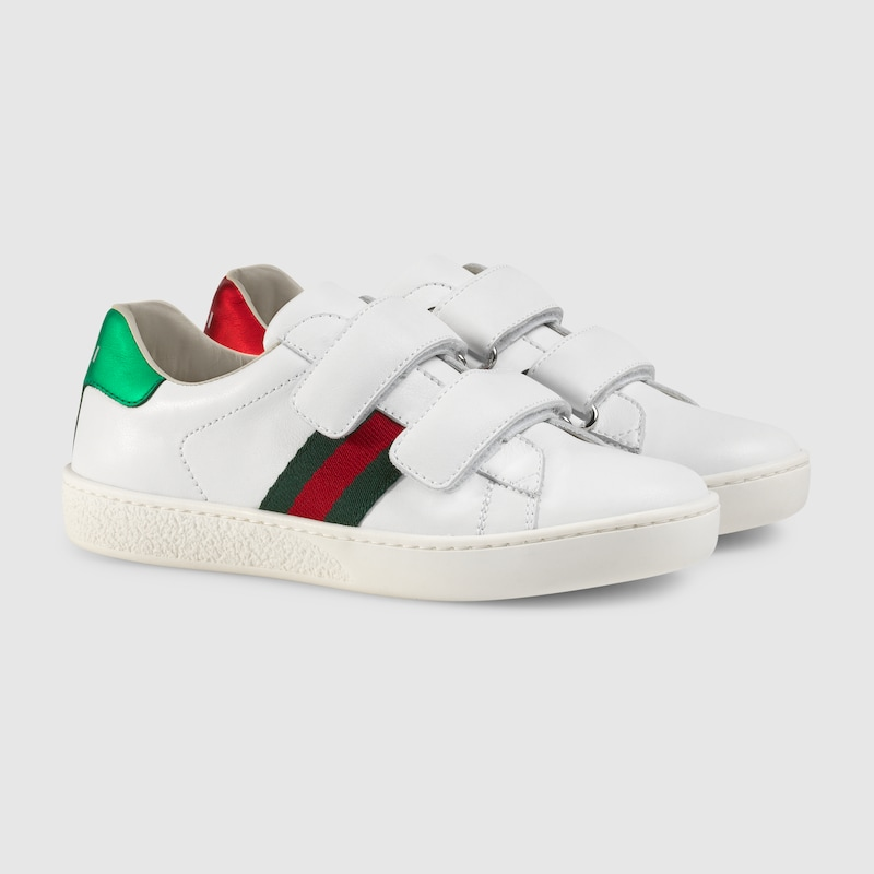 Gucci WEB Ace Sneakers (White)