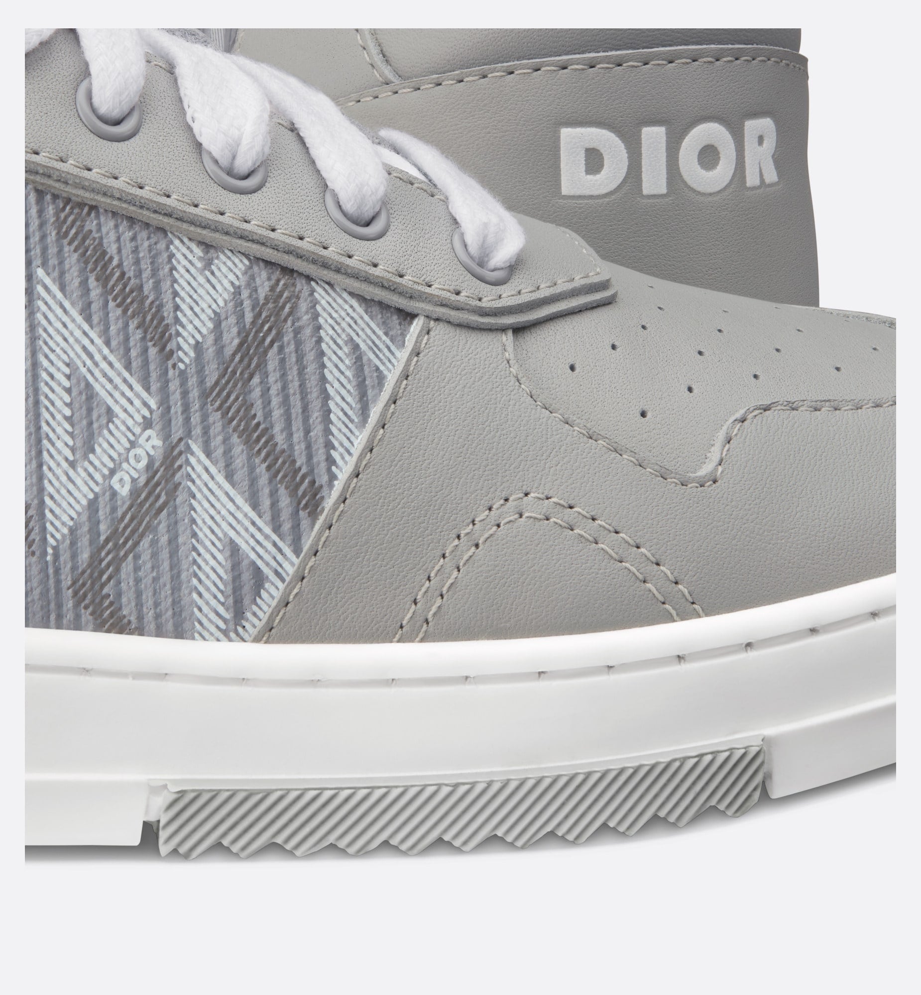 Dior Kids B27 CD Diamond Low-Top Sneakers (Grey)