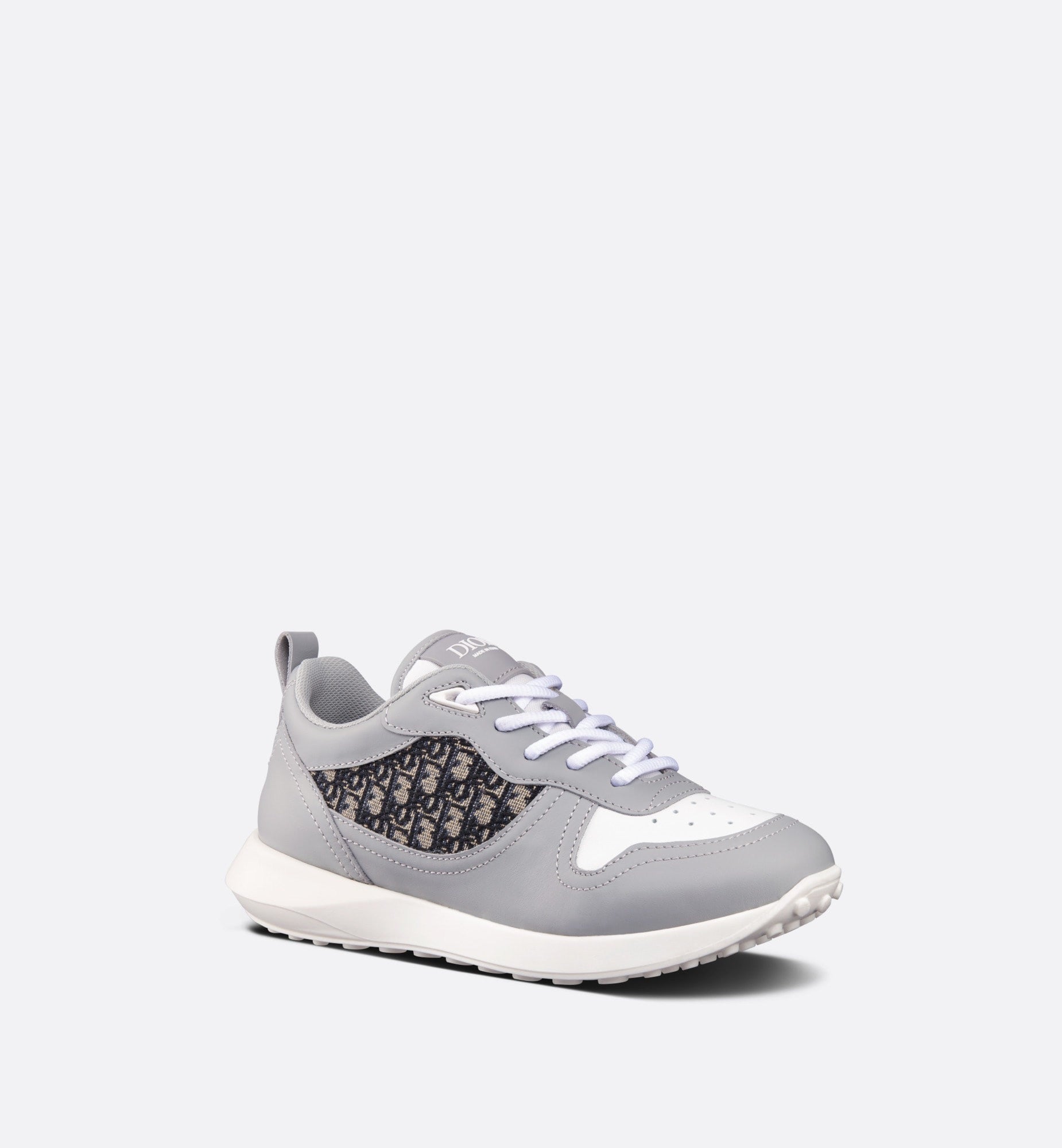 Dior Kids B25 Oblique Runner Sneakers (Grey)