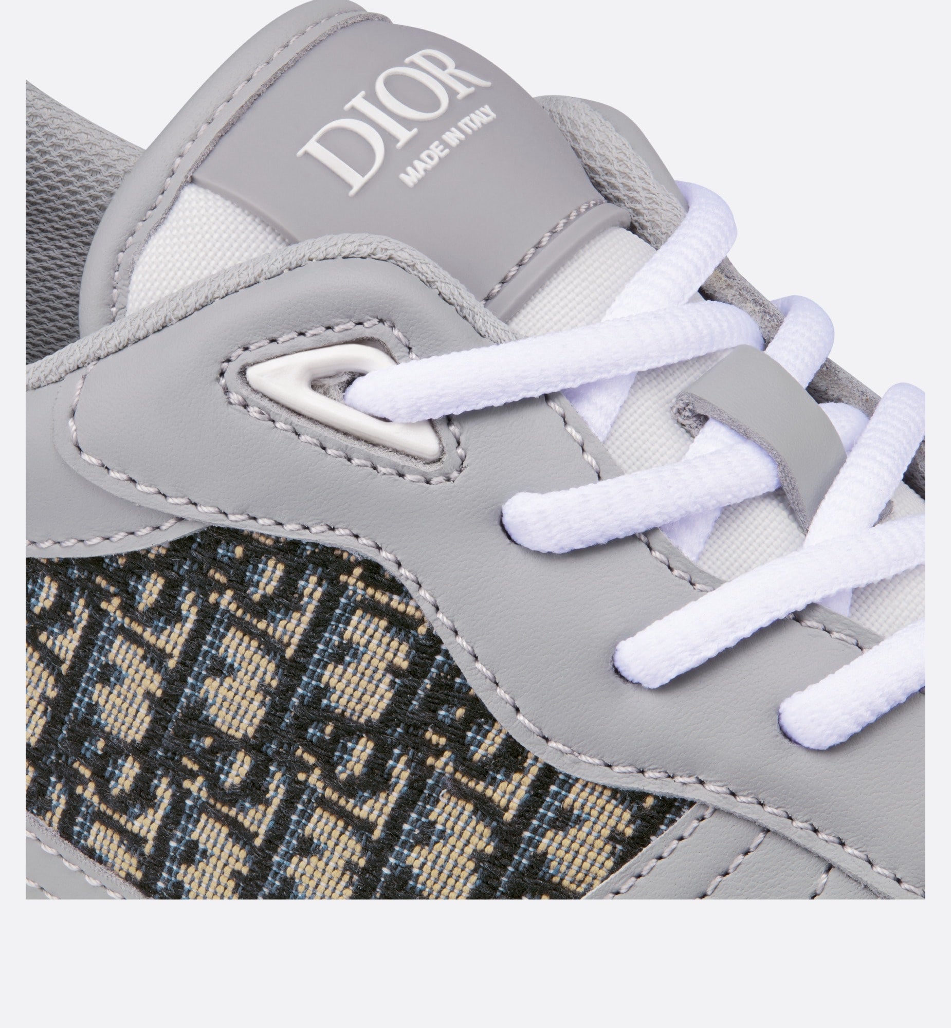 Dior Kids B25 Oblique Runner Sneakers (Grey)