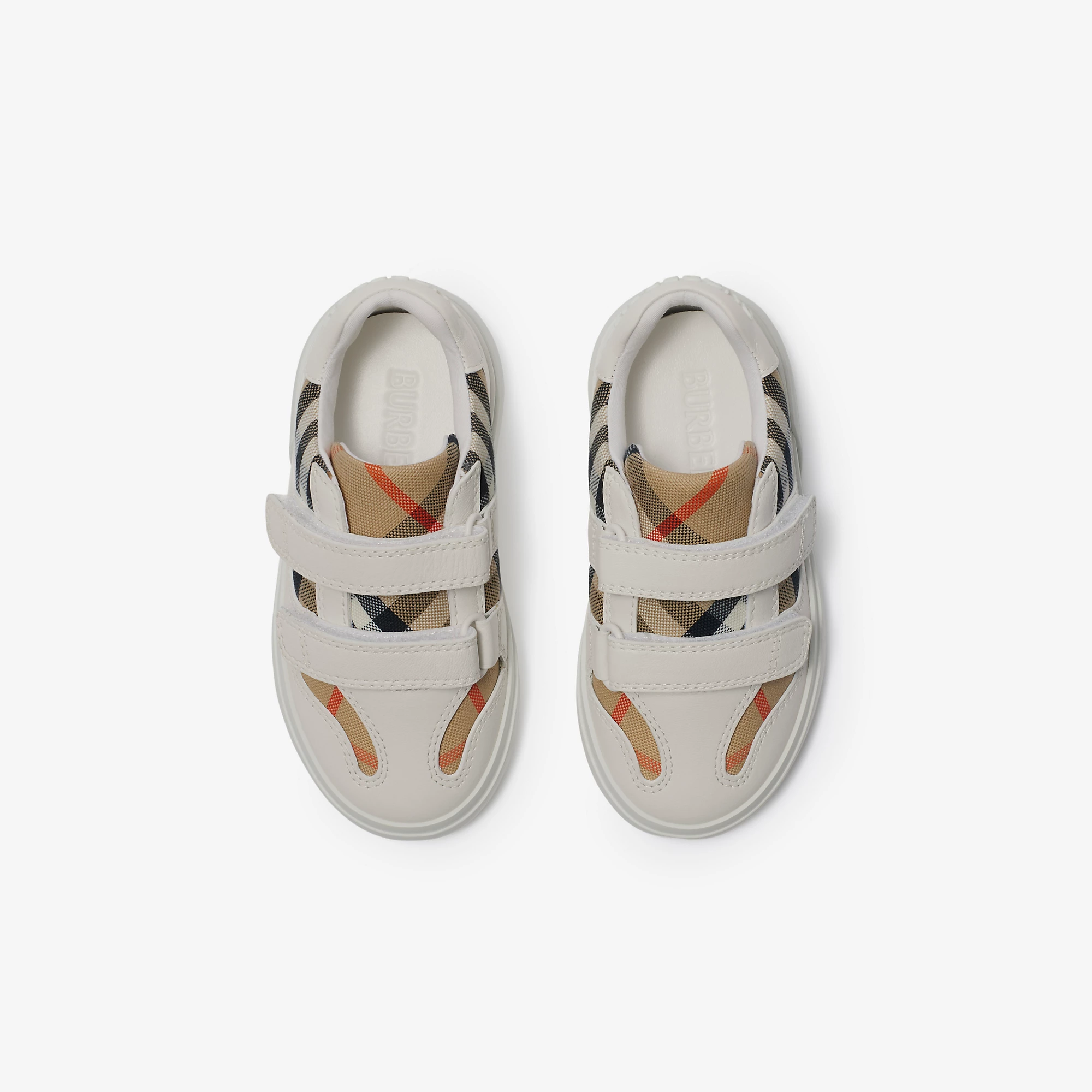 Burberry Baby Check Sneakers (Sand)