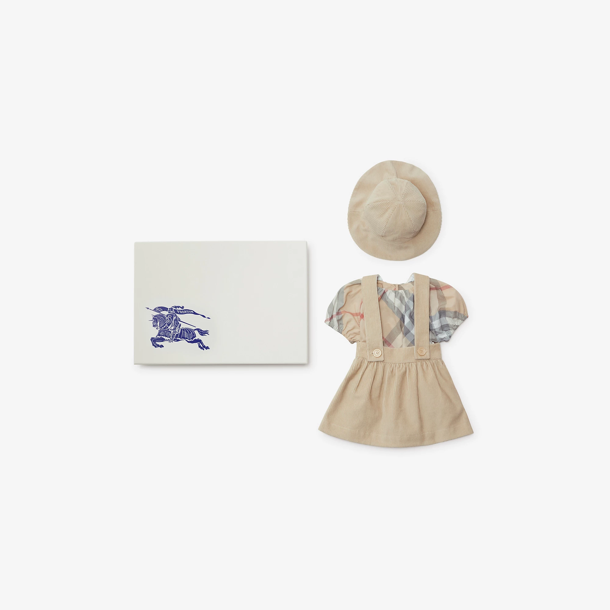 Burberry Baby Girls 3 Piece Gift Set (Sand)