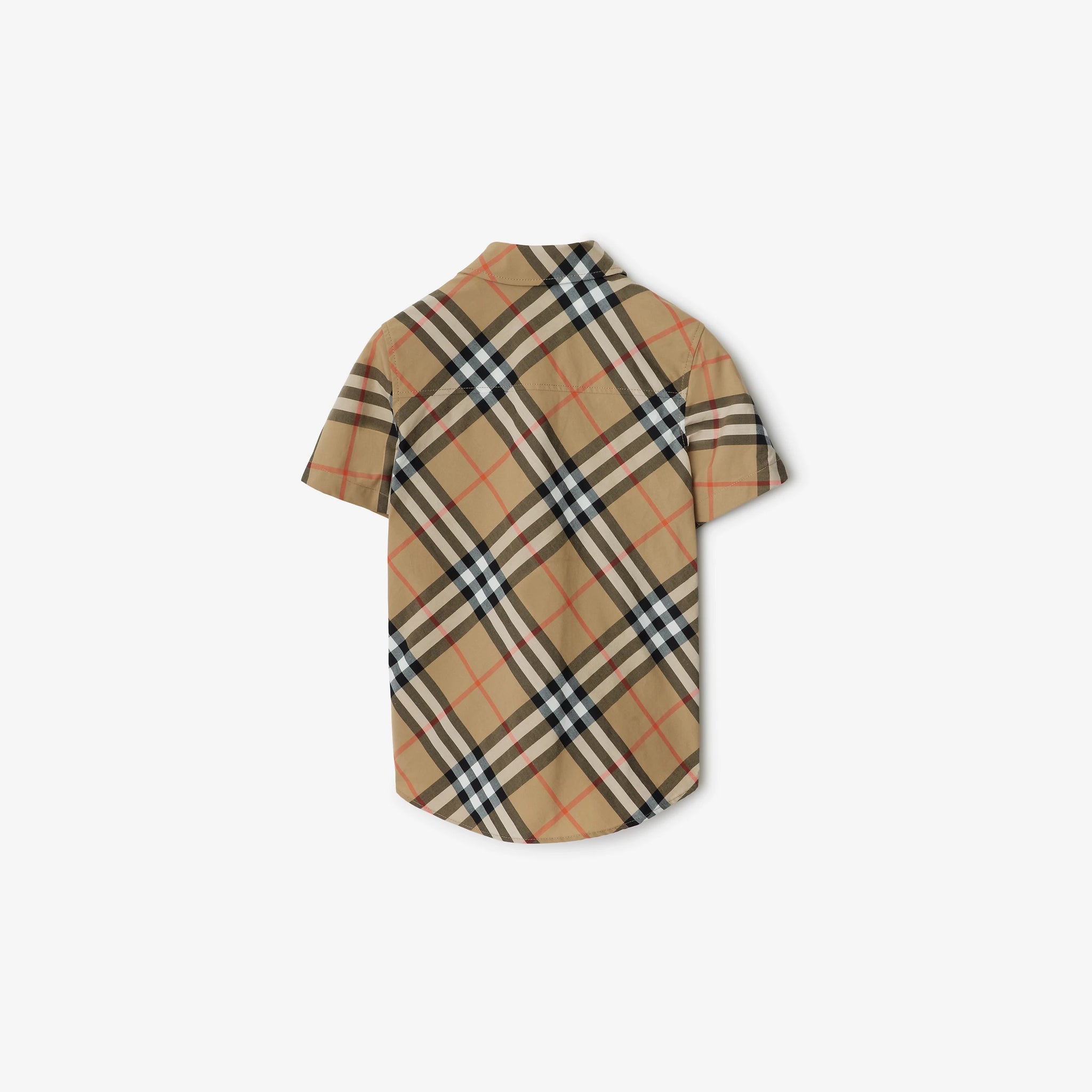 Burberry Kids Check Cotton Shirt (Sand)